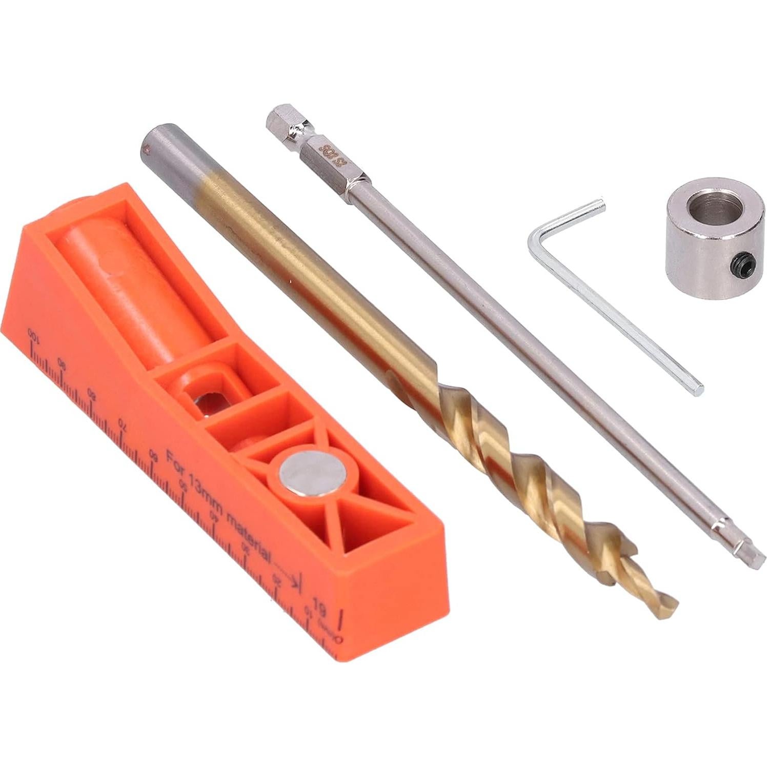 Kit de Plantilla de Agujeros de Pocket Hilitand 2 en 1 Metal