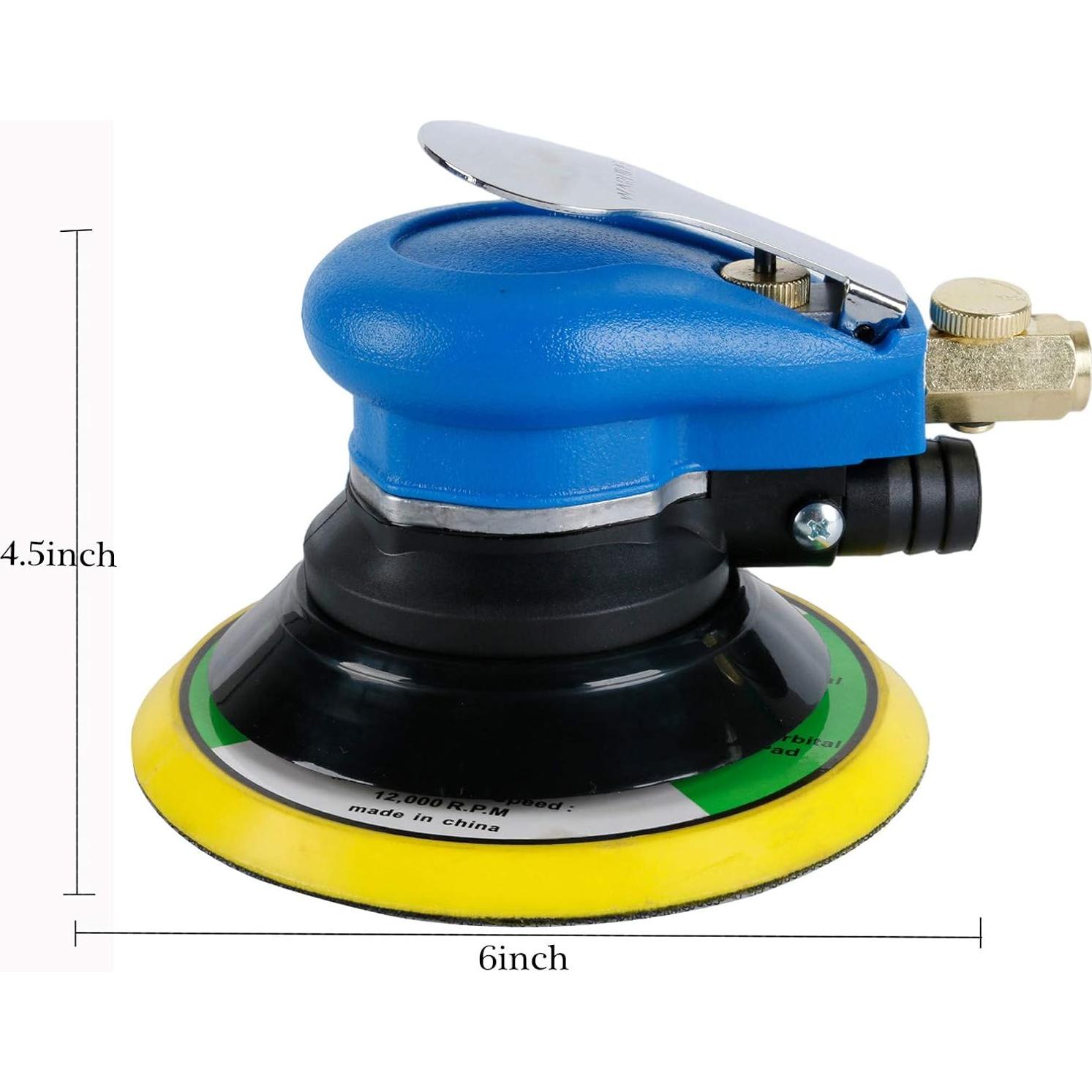 Lijadora orbital de aire BPJOWVIL 6" con vacío 12000 RPM