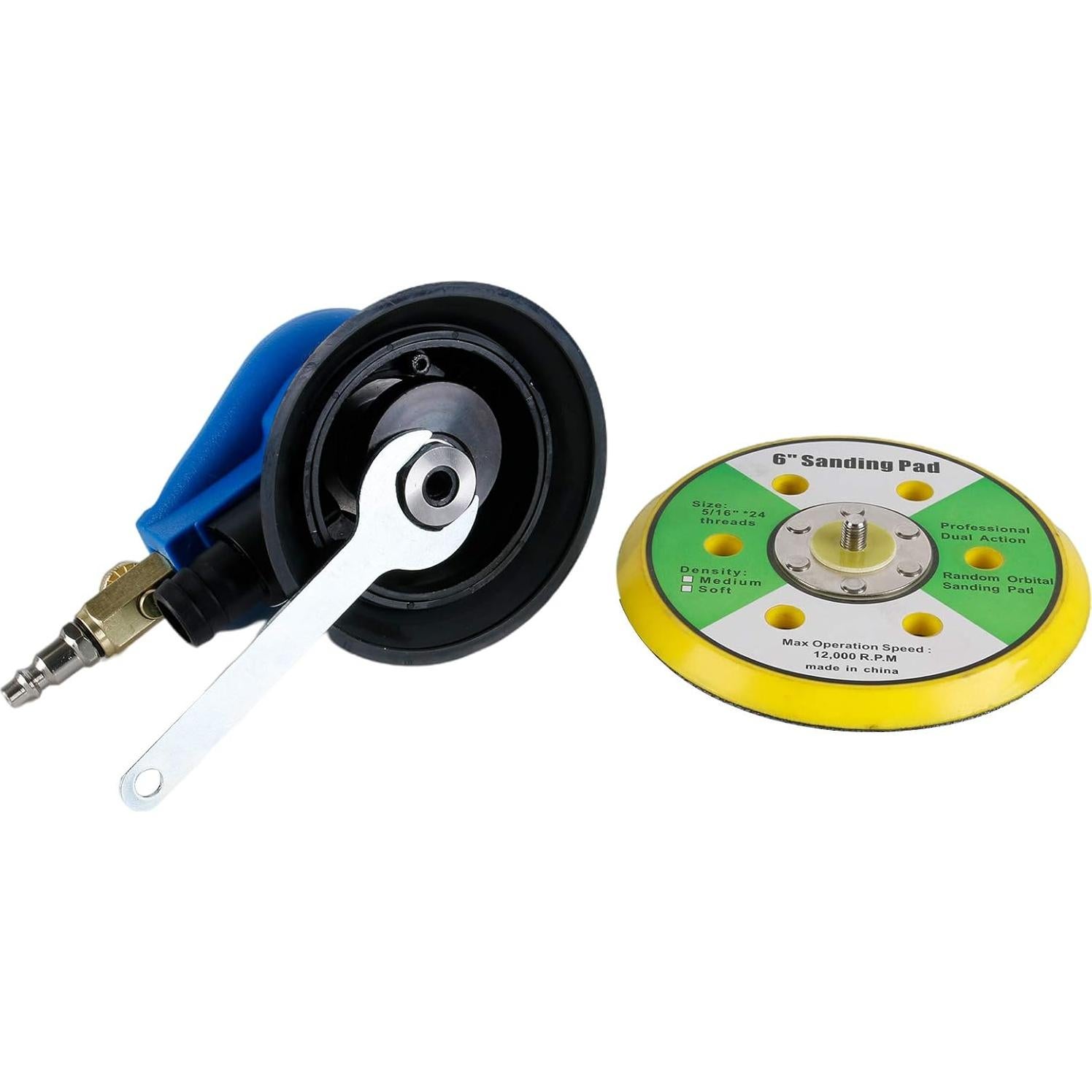 Lijadora orbital de aire BPJOWVIL 6" con vacío 12000 RPM