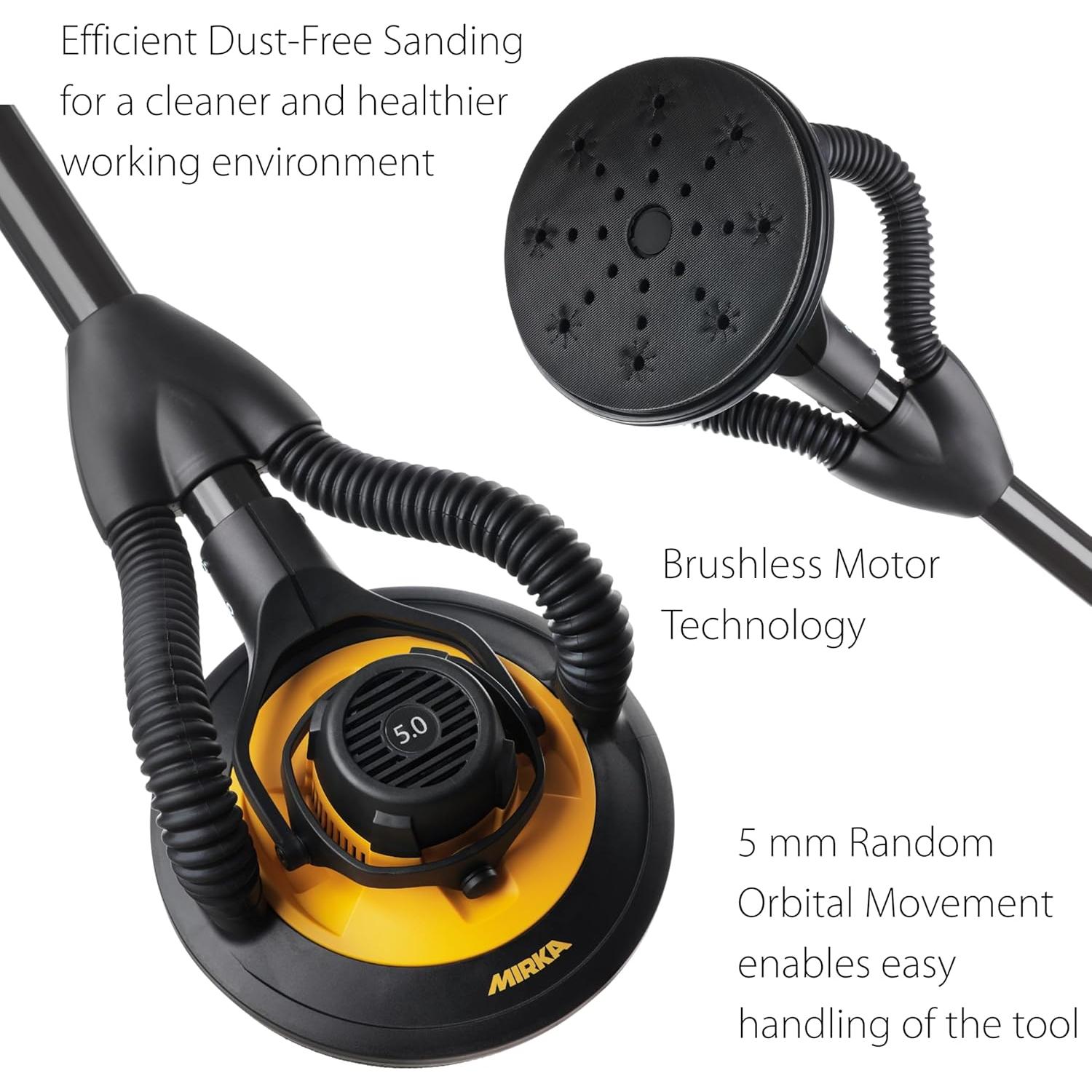 Lijadora Eléctrica Mirka LEROS 950X CV 3.2 kg con Aspiradora