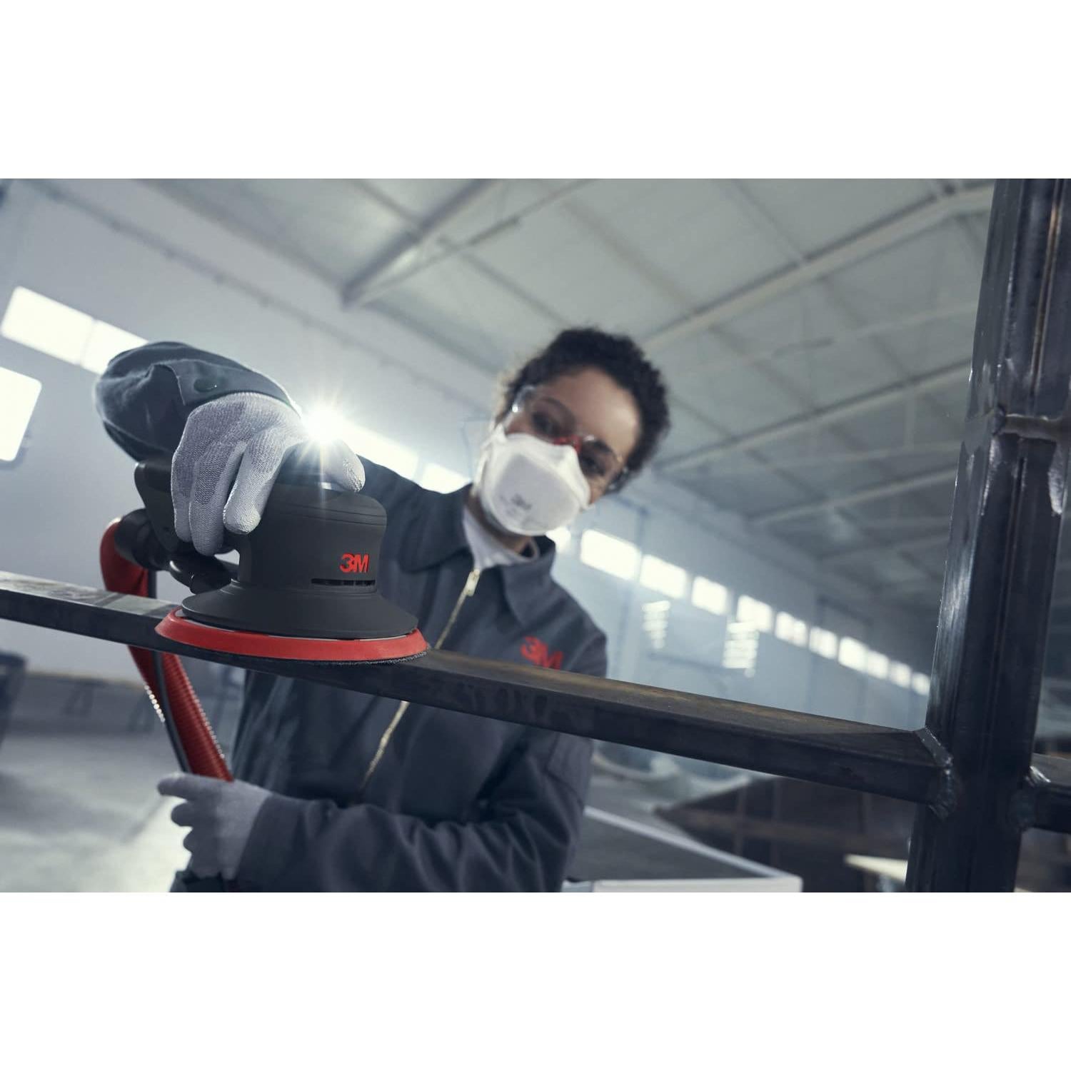 Lijadora Orbital Neumática 3M Xtract 88942 5" con Vacío Central