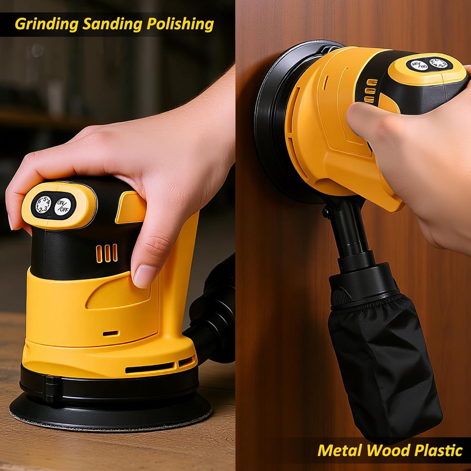 Lijadora Orbital Inalámbrica SQFOR 800W 25,000RPM 5"