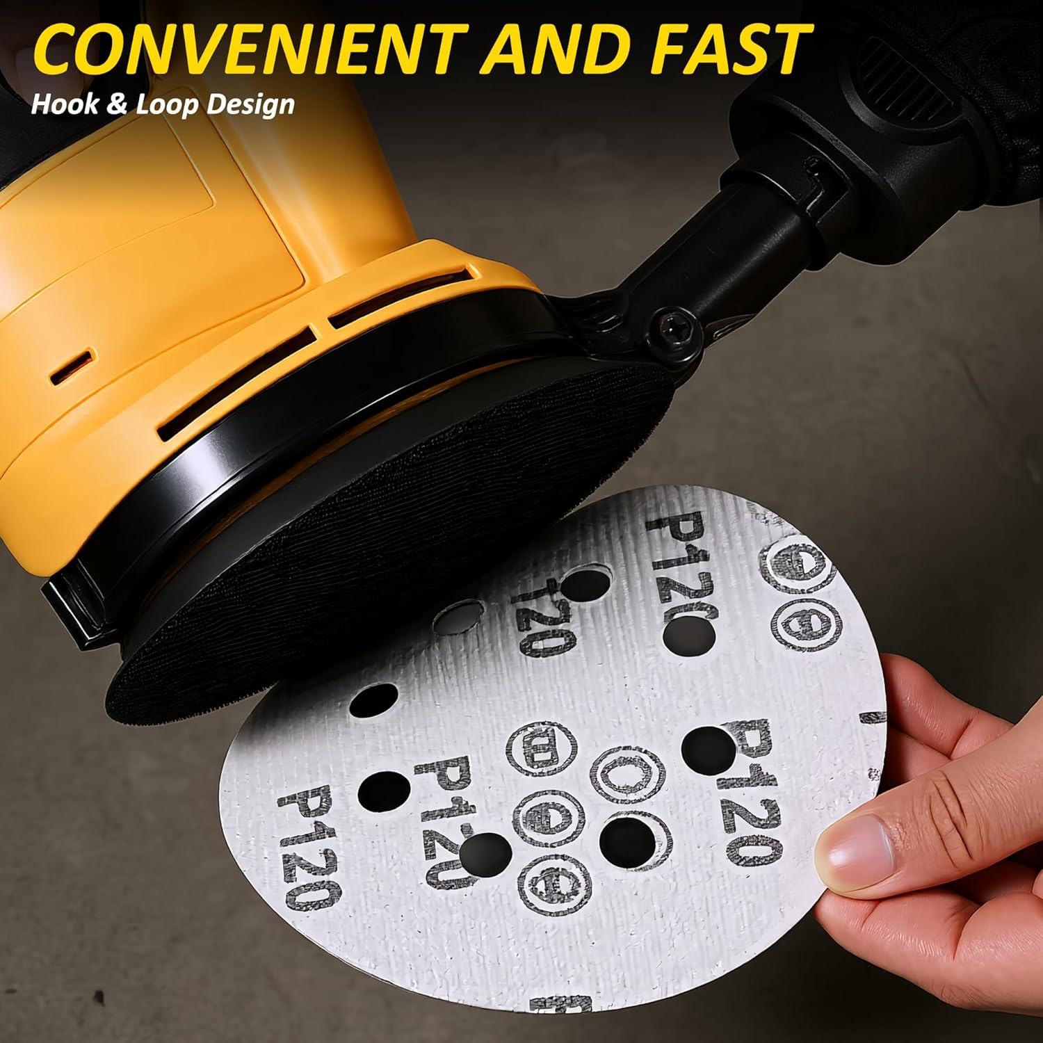 Lijadora Orbital Inalámbrica SQFOR 800W 25,000RPM 5"