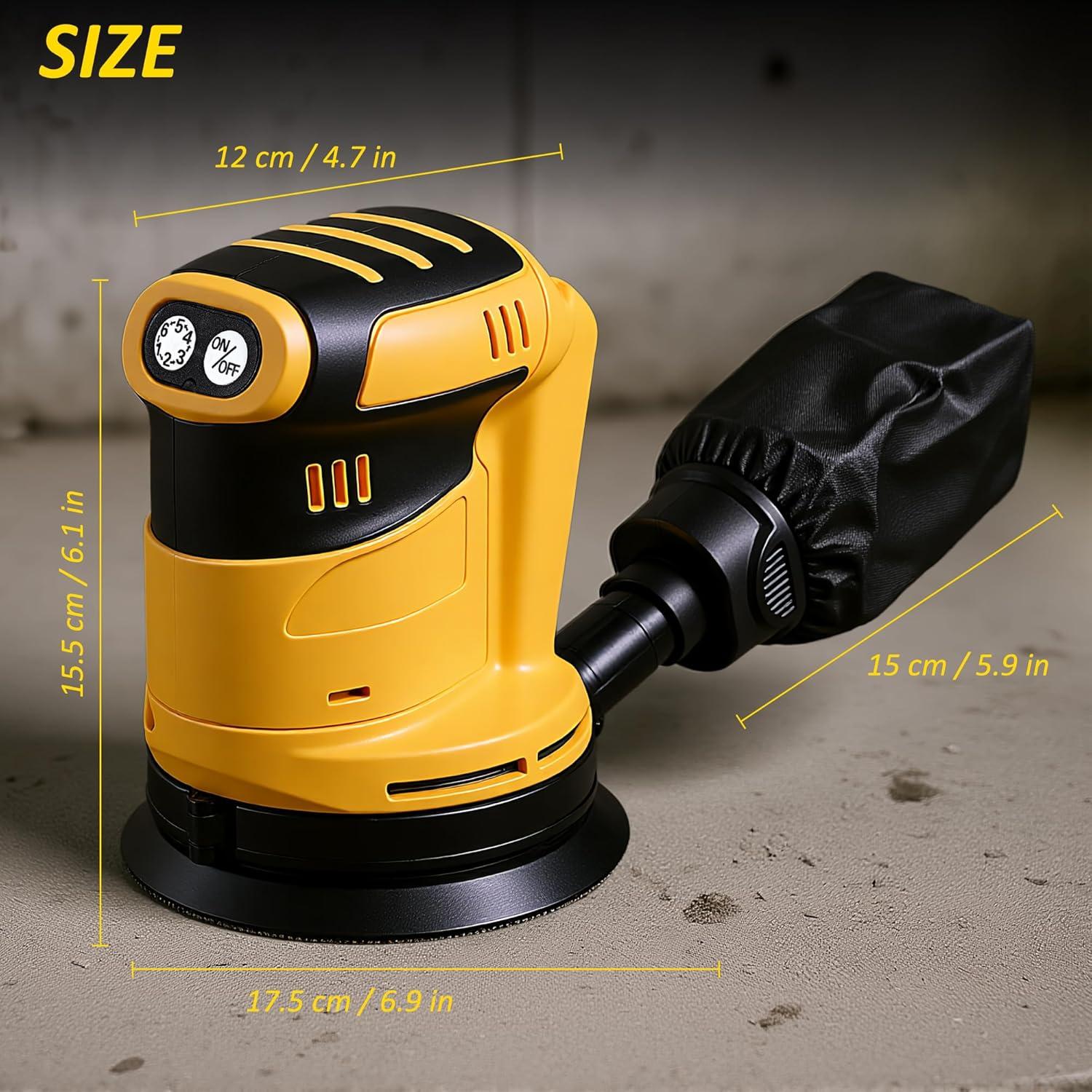 Lijadora Orbital Inalámbrica SQFOR 800W 25,000RPM 5"