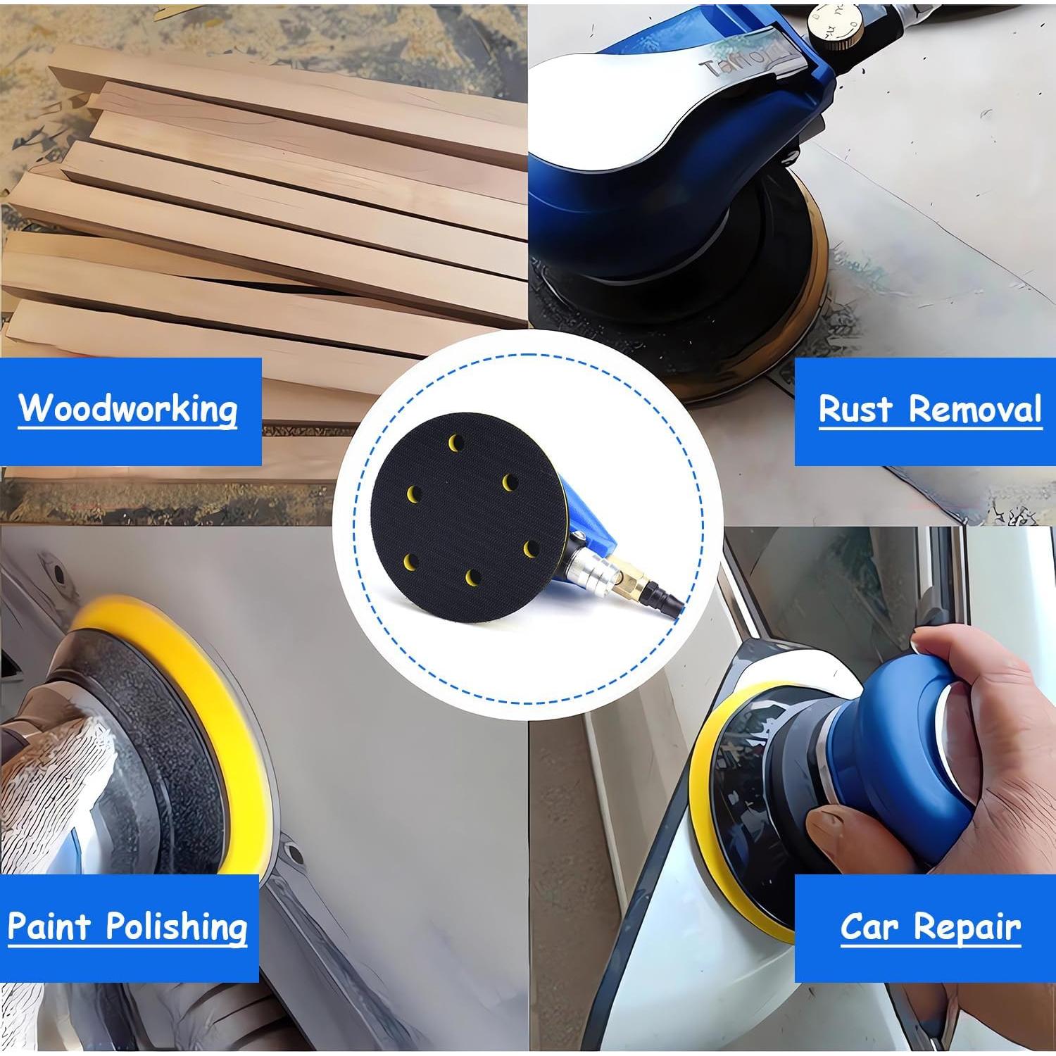 Lijadora Orbital de Palma ZHONG AN 5" Aire Doble Acción