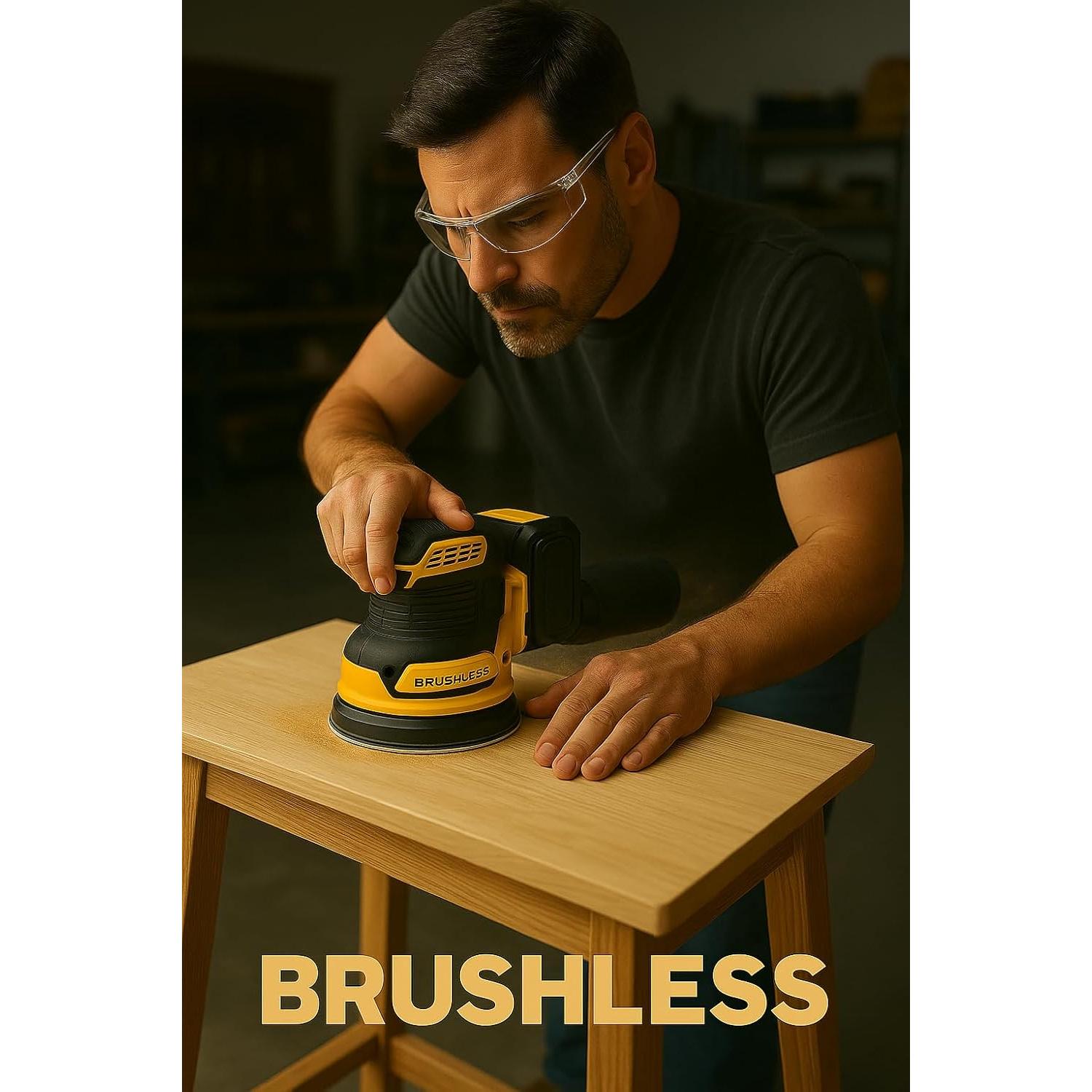 Lijadora Orbital Sin Cable DEWALT 20V MAX 5" Velocidad Variable