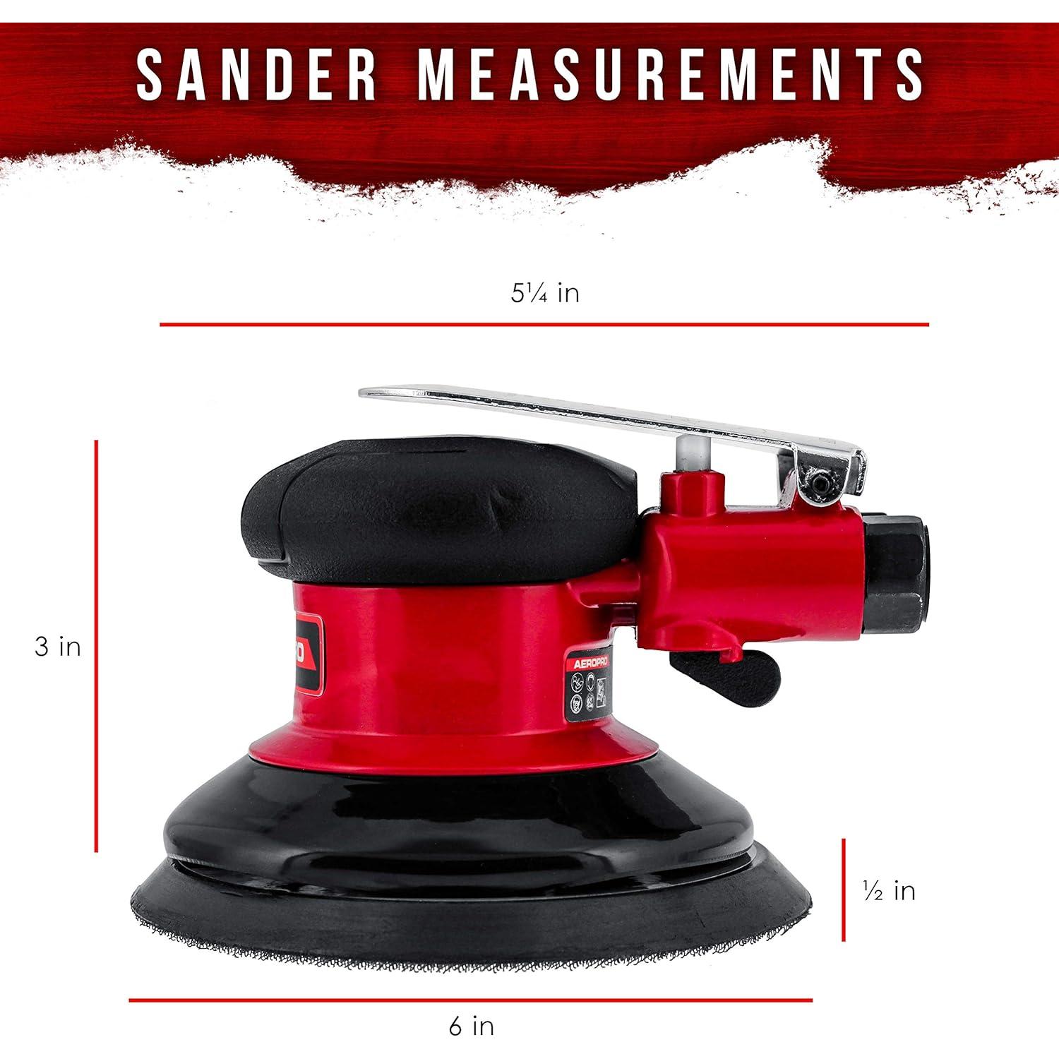 Lijadora de Palma Neumática TCP Global 6" Doble Acción