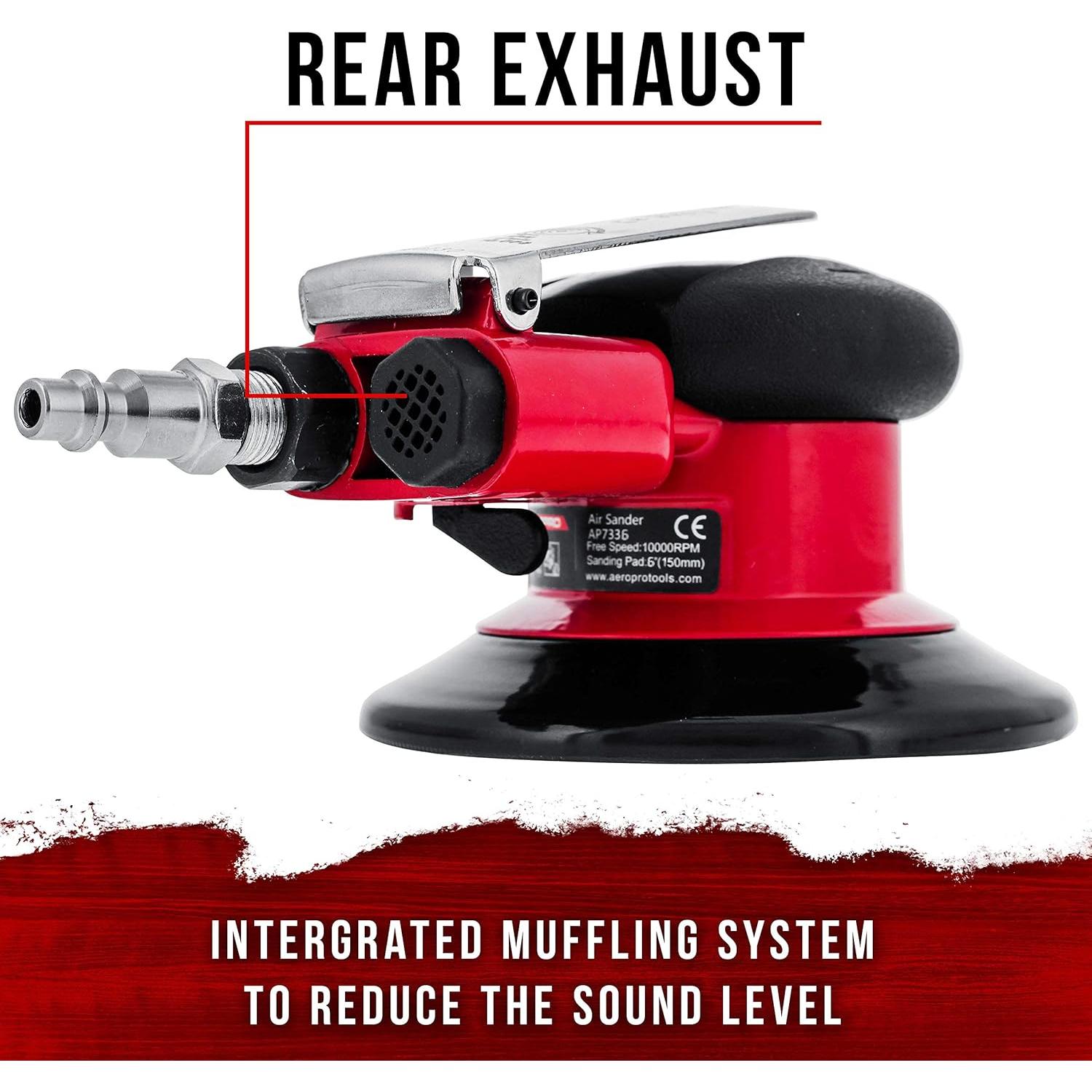 Lijadora de Palma Neumática TCP Global 6" Doble Acción