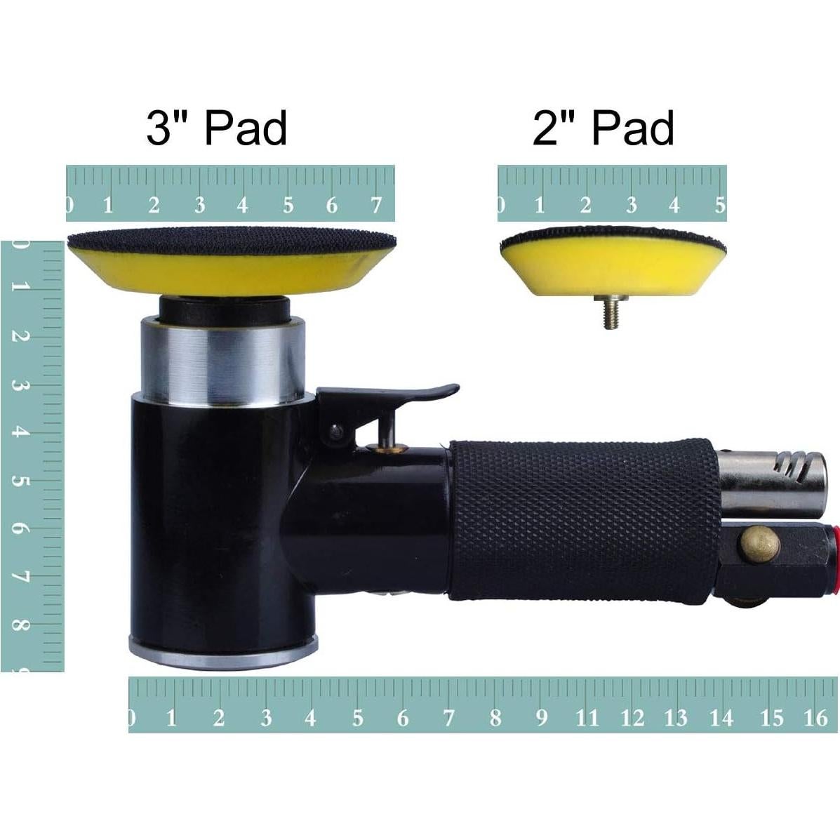Lijadora de aire orbital PROSHI 2" y 3" con accesorios