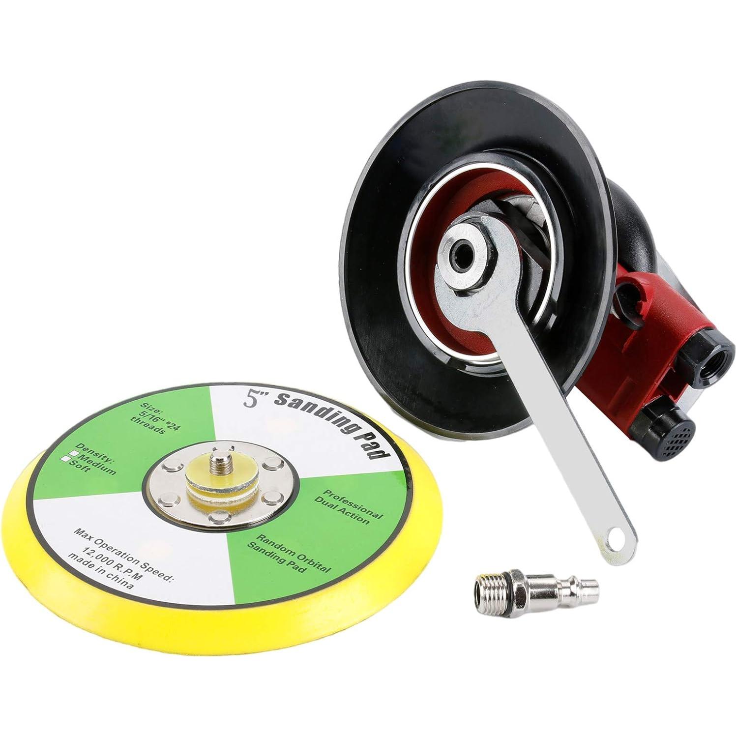 Lijadora Orbital Neumática Asabocai 12.7 cm Doble Acción