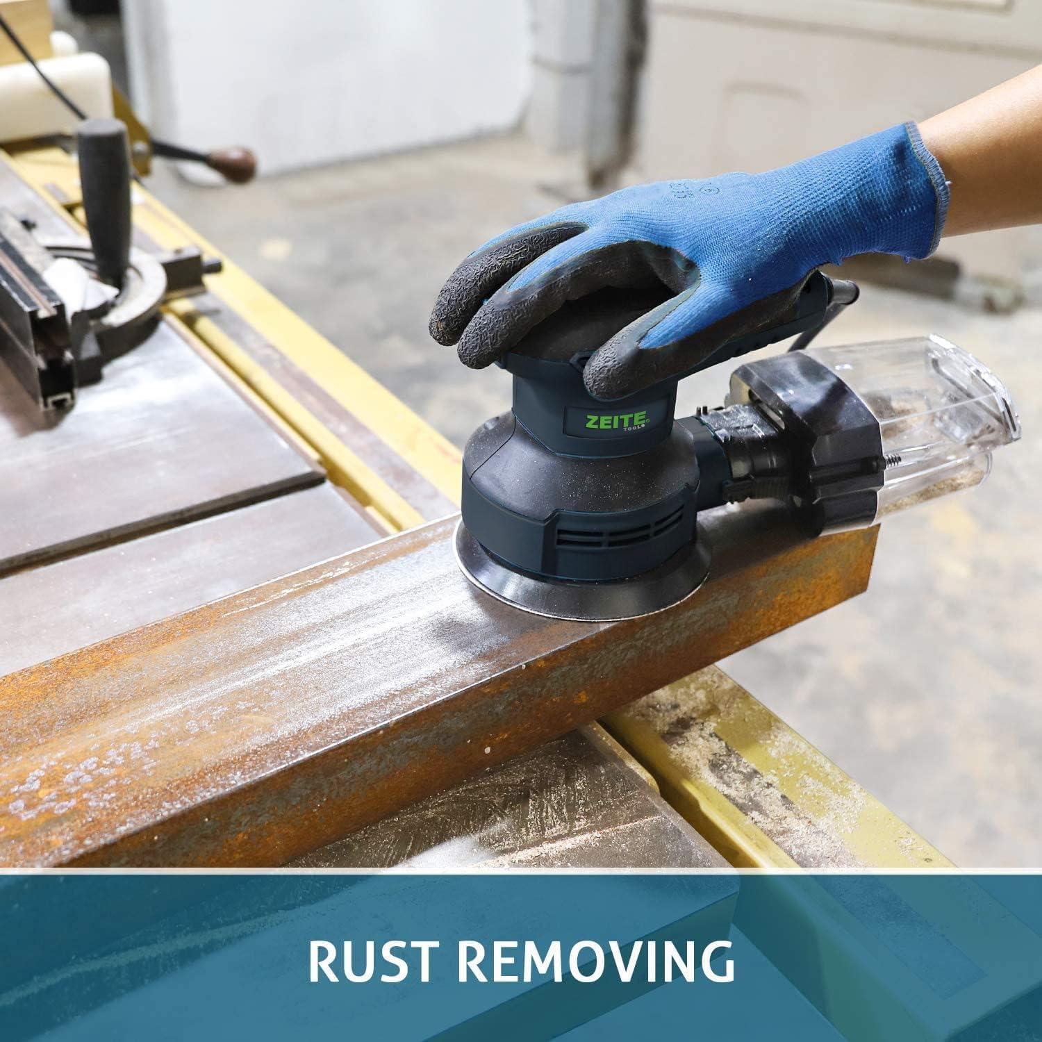 Lijadora Orbital Eléctrica Zeite 3.0A 12000 OPM 5" con Accesorios