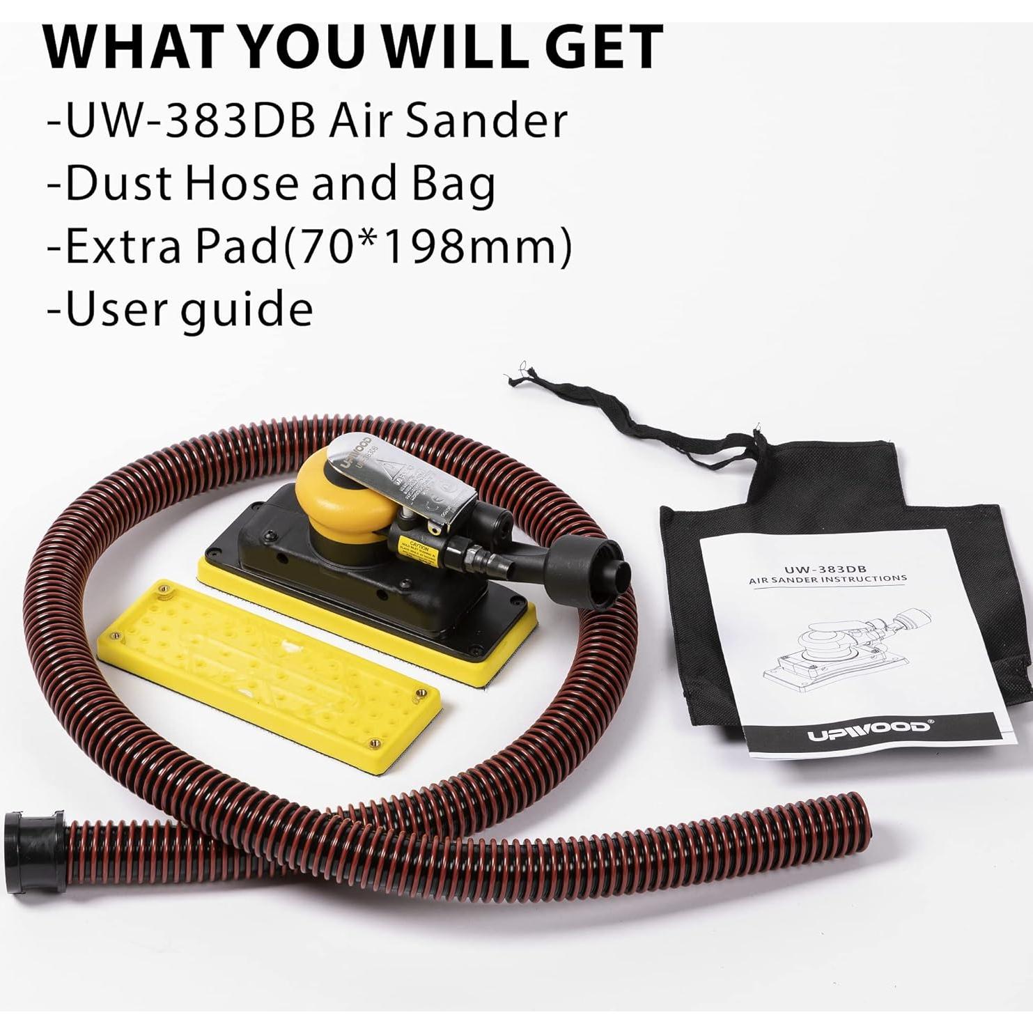 Lijadora Orbital Sin Polvo UPWOOD 70 mm x 198 mm 10,000 OPM