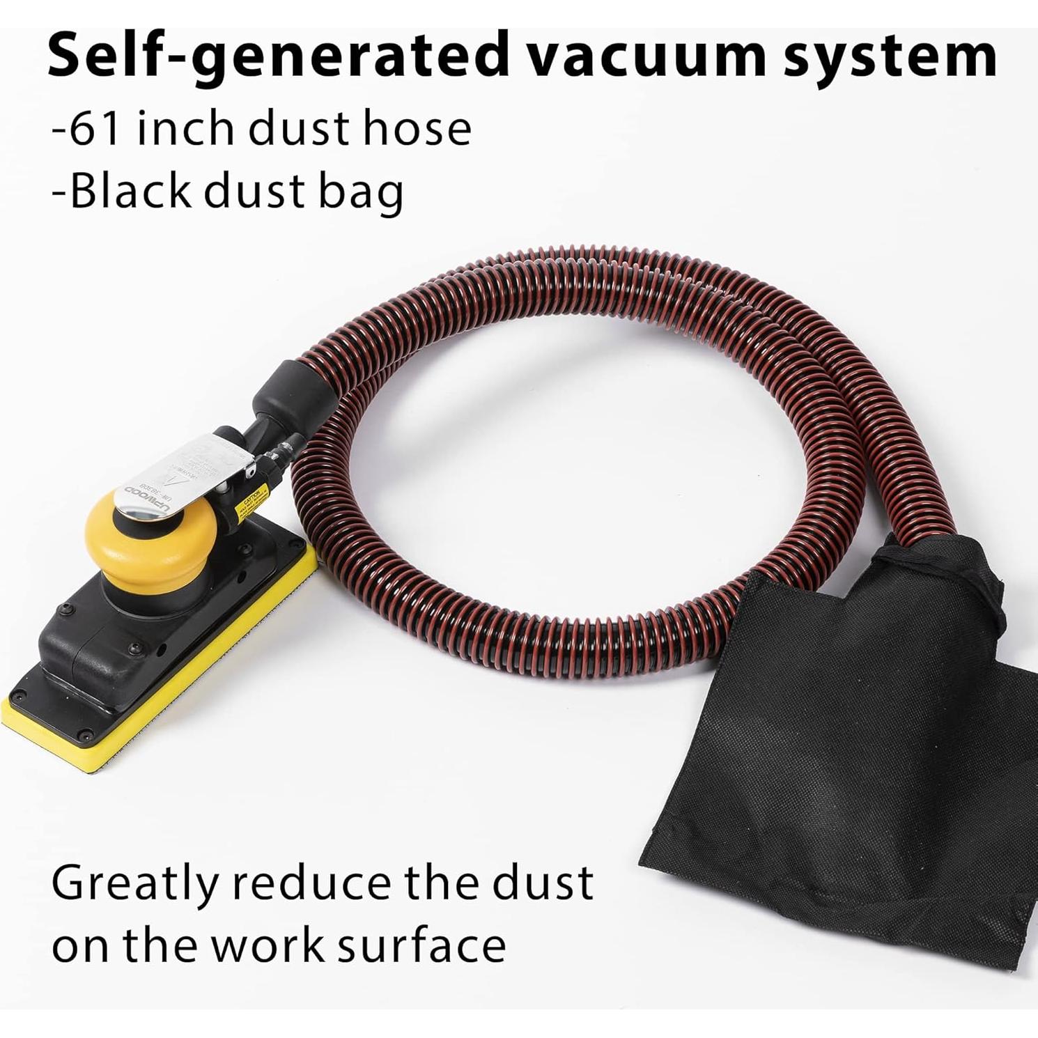 Lijadora Orbital Sin Polvo UPWOOD 70 mm x 198 mm 10,000 OPM