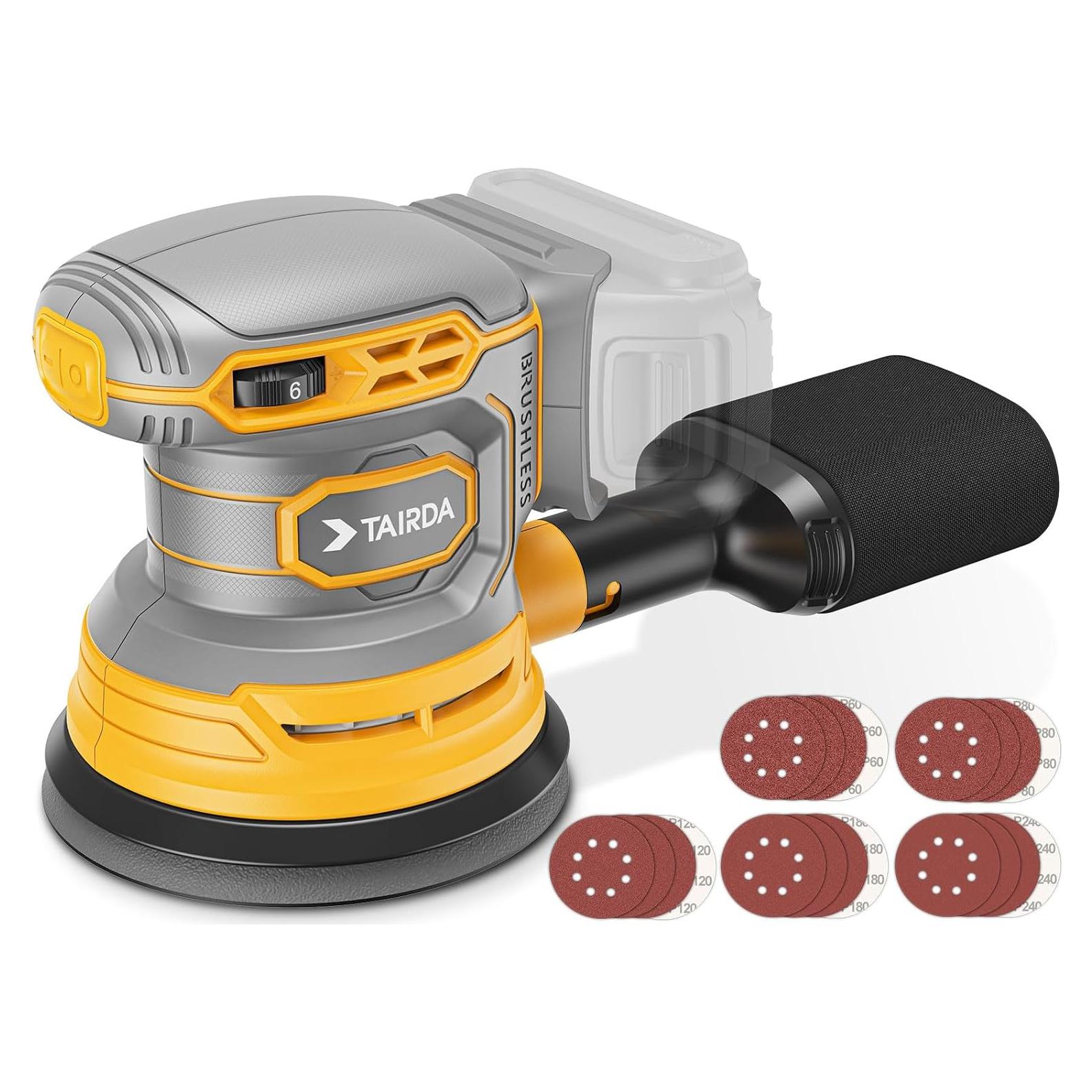 Lijadora Orbital Inalámbrica TAIRDA 20V 12000 RPM 6 Velocidades