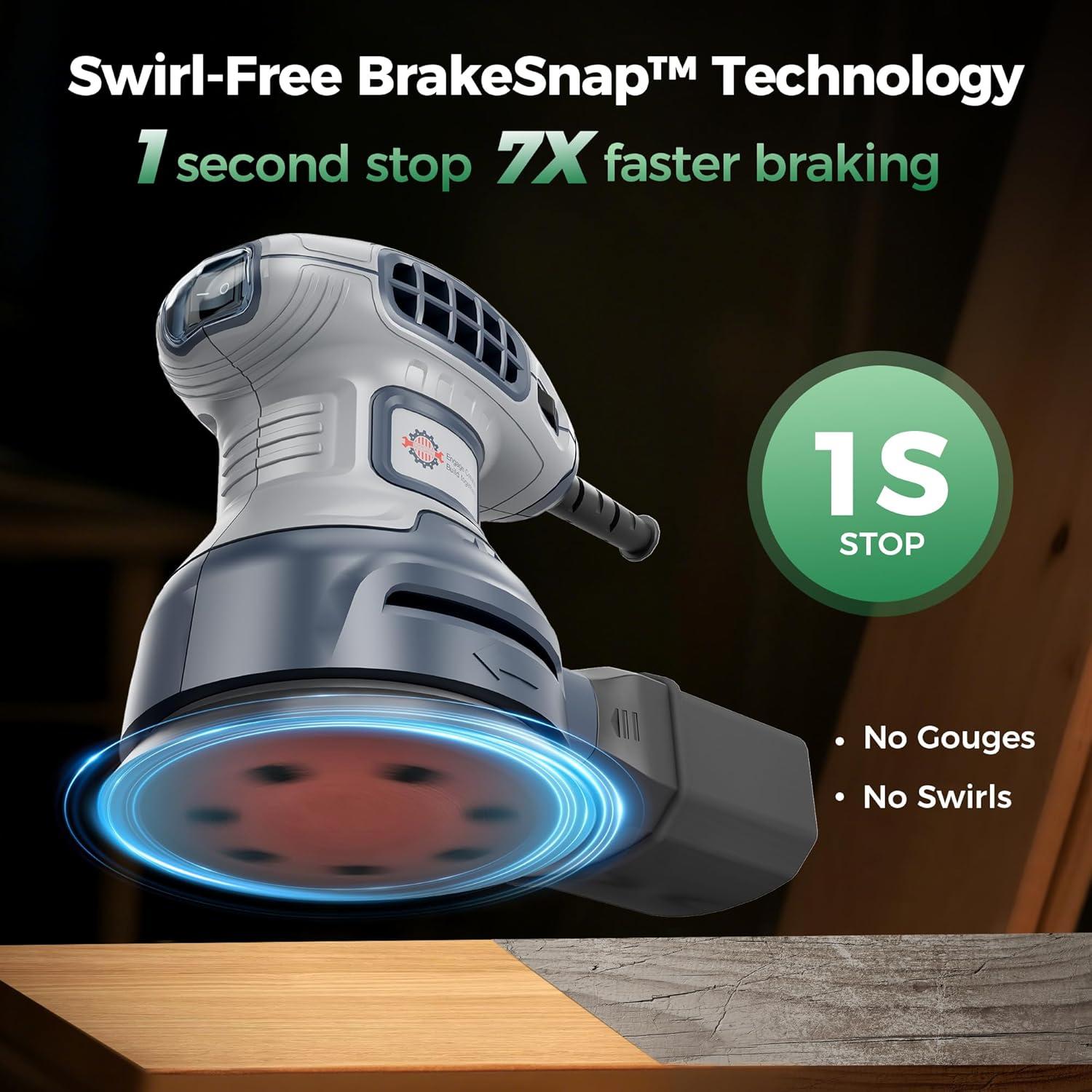 Lijadora Orbital TurboVolt TL-OS001 5" 3A 13000RPM con Freno