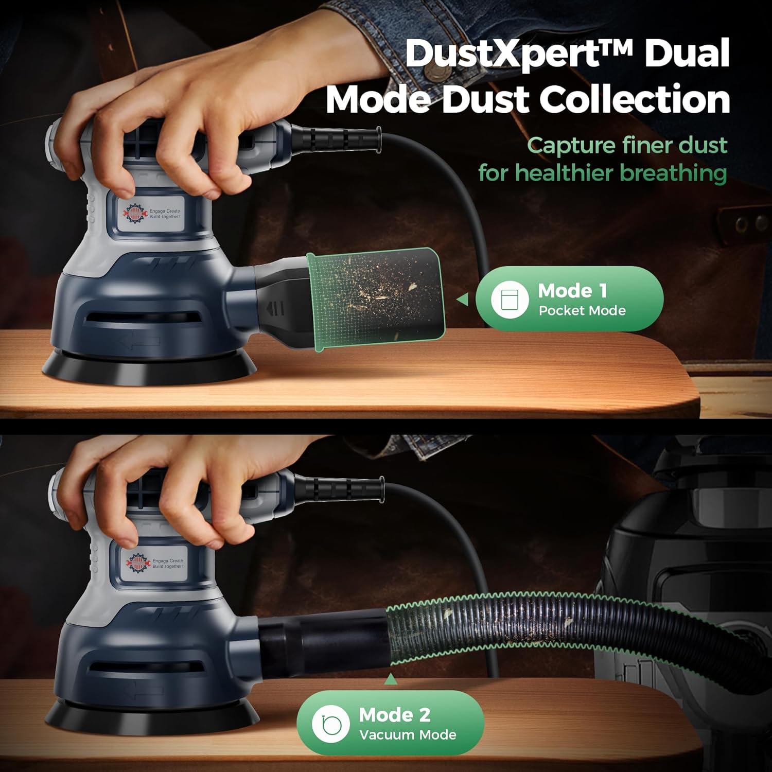 Lijadora Orbital TurboVolt TL-OS001 5" 3A 13000RPM con Freno