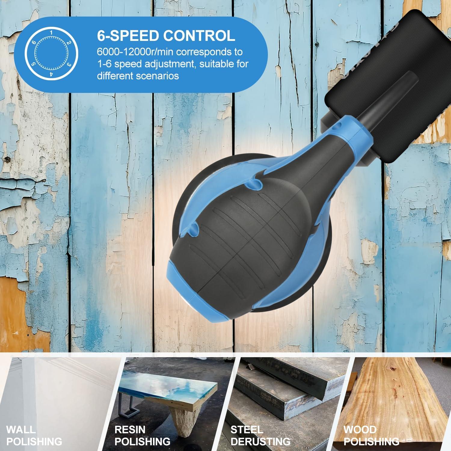 Lijadora Orbital Eléctrica G LAXIA GA6206, 2.5A, 5" con 15 Discos