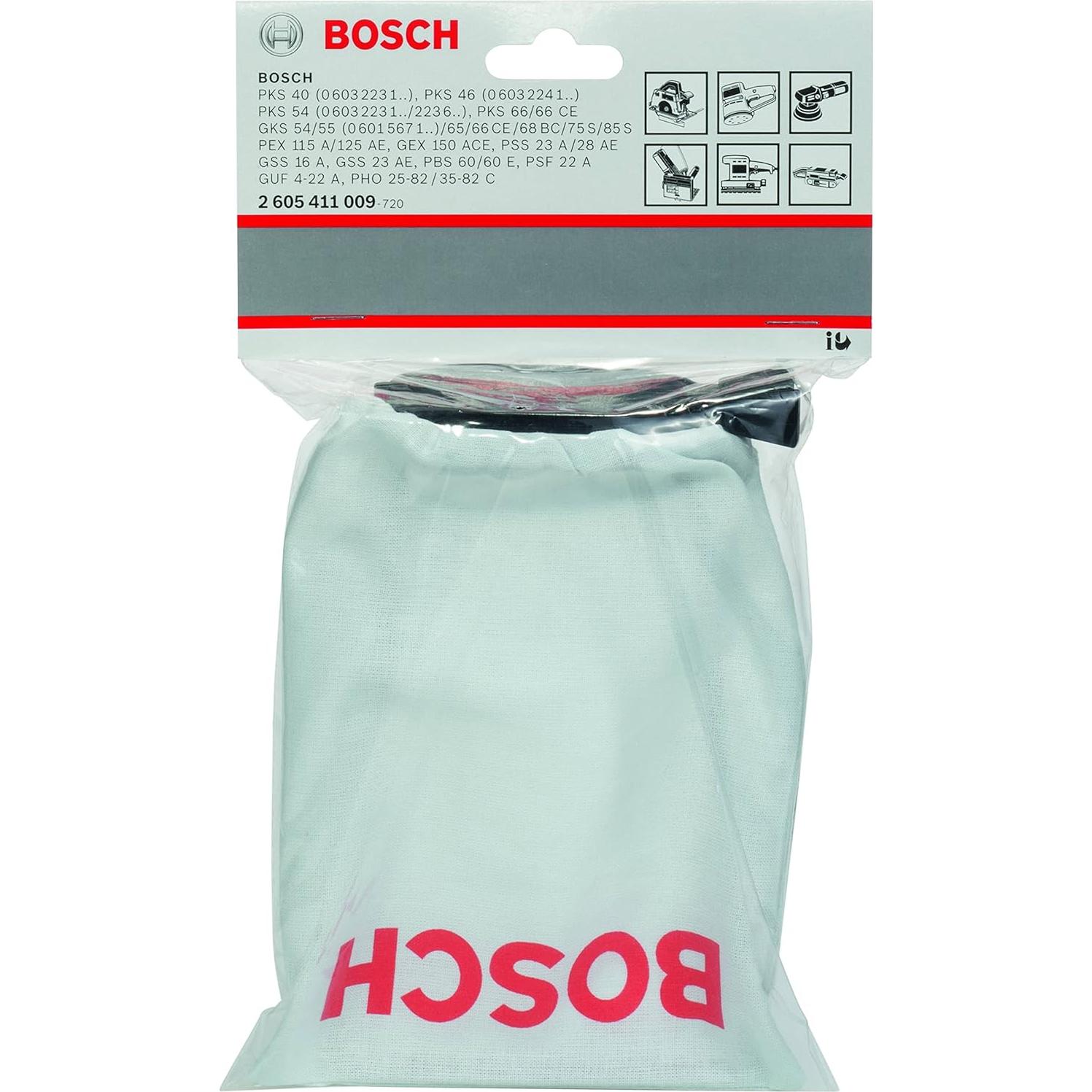 Bolsa de Polvo Bosch 2605411009 para Lijadoras y Sierras