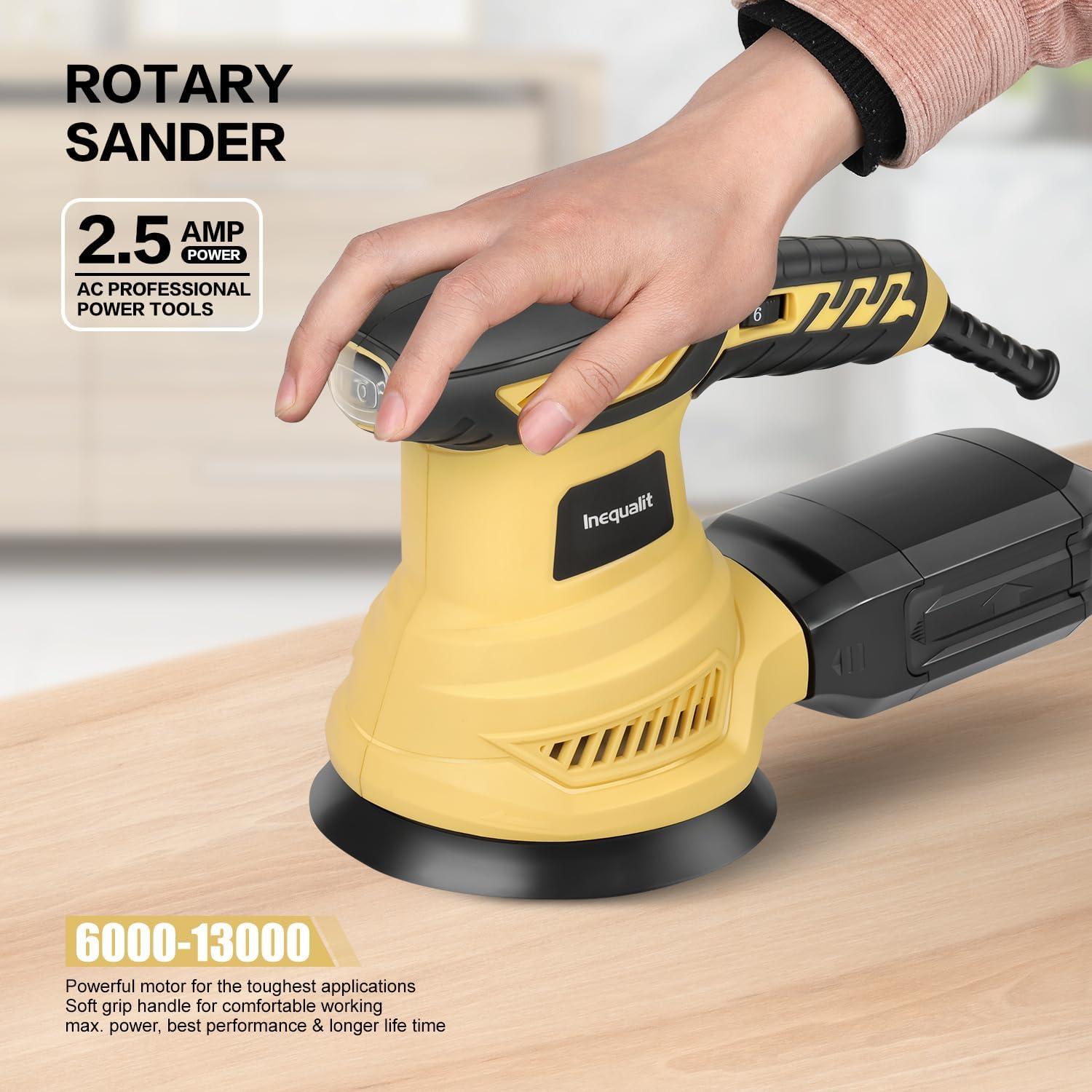 Lijadora Orbital Eléctrica Inequalit 2.5A 12.4cm 13000 RPM