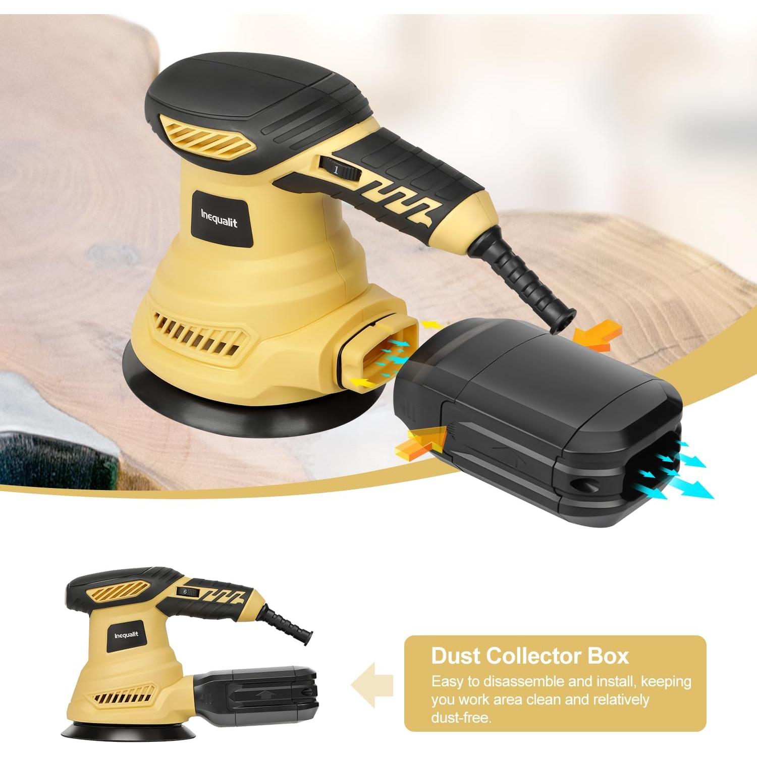 Lijadora Orbital Eléctrica Inequalit 2.5A 12.4cm 13000 RPM