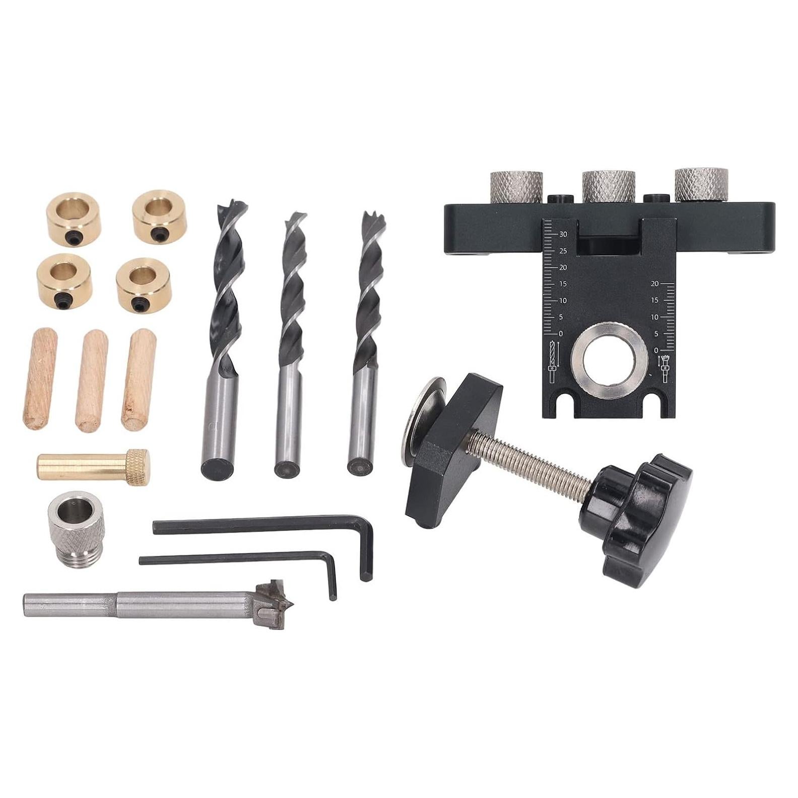 Kit Plantilla Agujeros 3 en 1 Aluminio Dowel Redondo 40mm