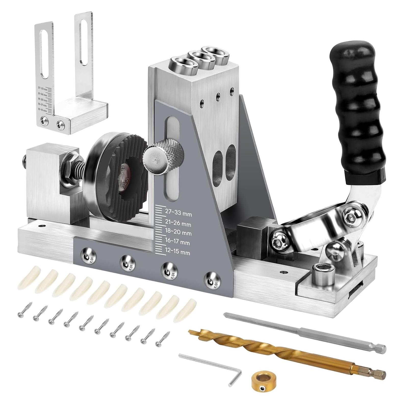 Jig de Agujeros de Pocket Xincere PHJ02 con Broca de Titanio