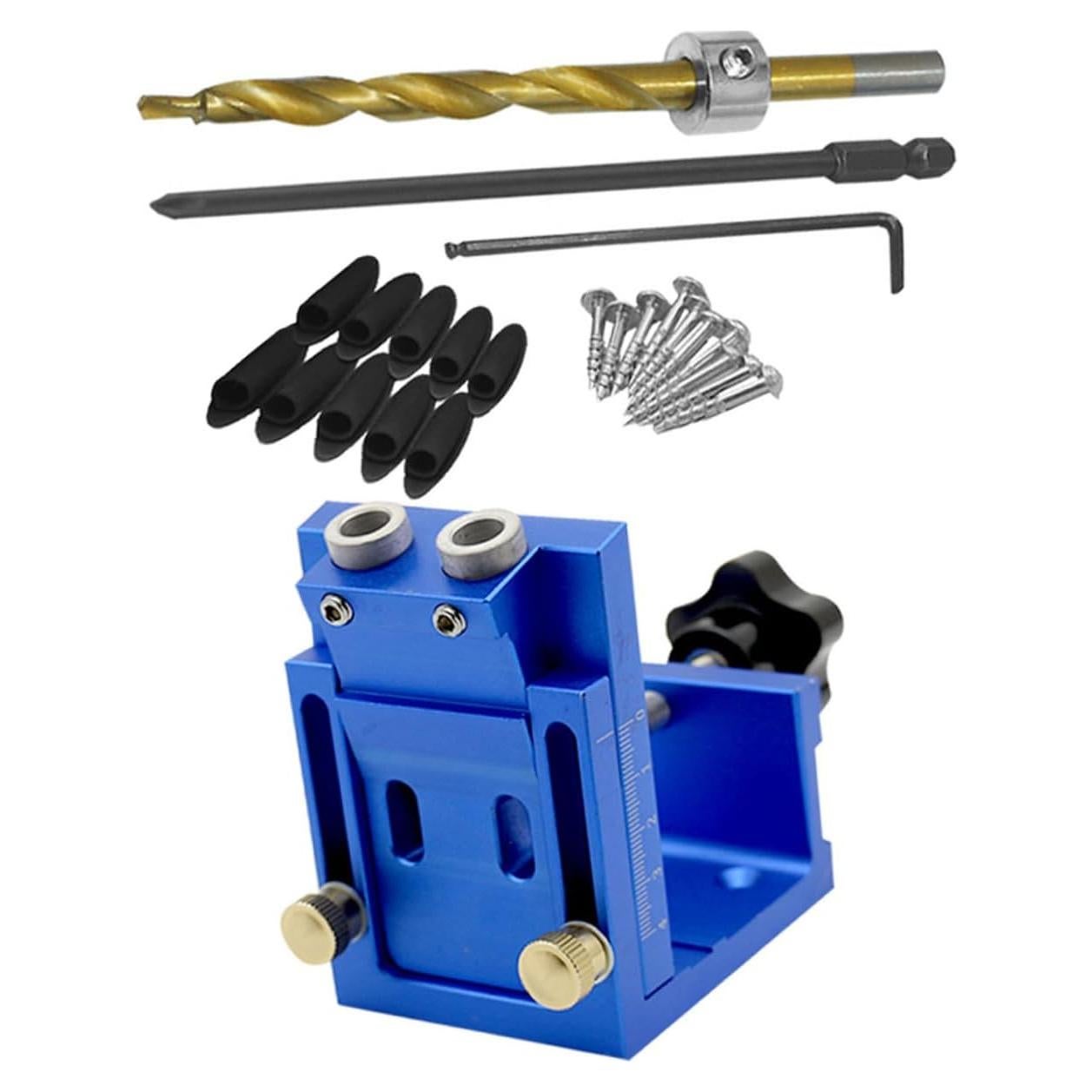 Kit de Plantilla de Agujeros de Carpintería TEHAUX 13.2x9.8cm