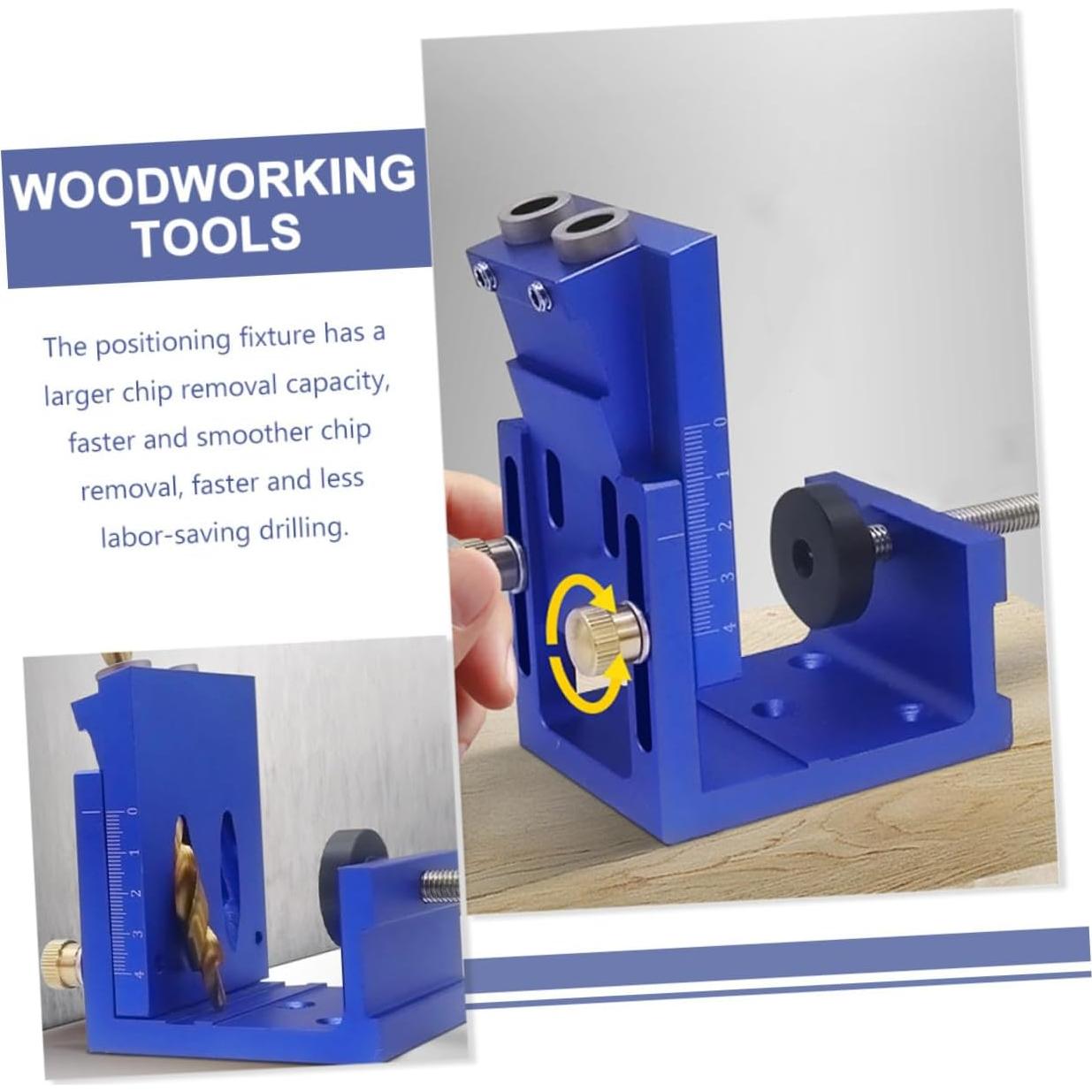 Kit de Plantilla de Agujeros de Carpintería TEHAUX 13.2x9.8cm