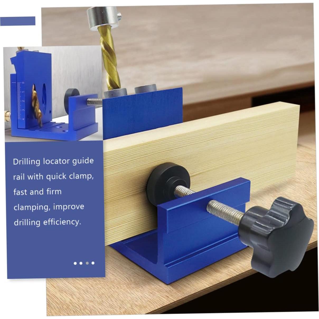 Kit de Plantilla de Agujeros de Carpintería TEHAUX 13.2x9.8cm