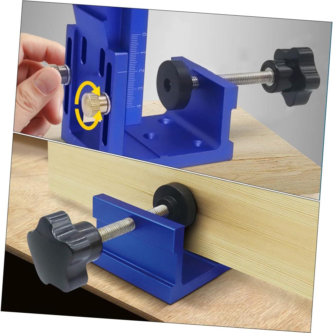 Kit de Plantilla de Agujeros de Carpintería TEHAUX 13.2x9.8cm