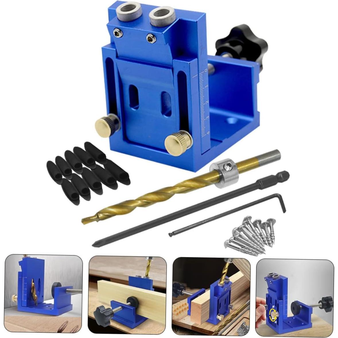 Kit de Plantilla de Agujeros de Carpintería Gadpiparty 13.2cm