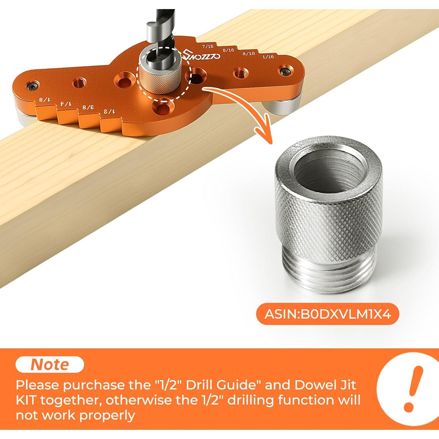 Kit Plantilla Espigas Swozzto con Brocas 6mm, 8mm, 10mm