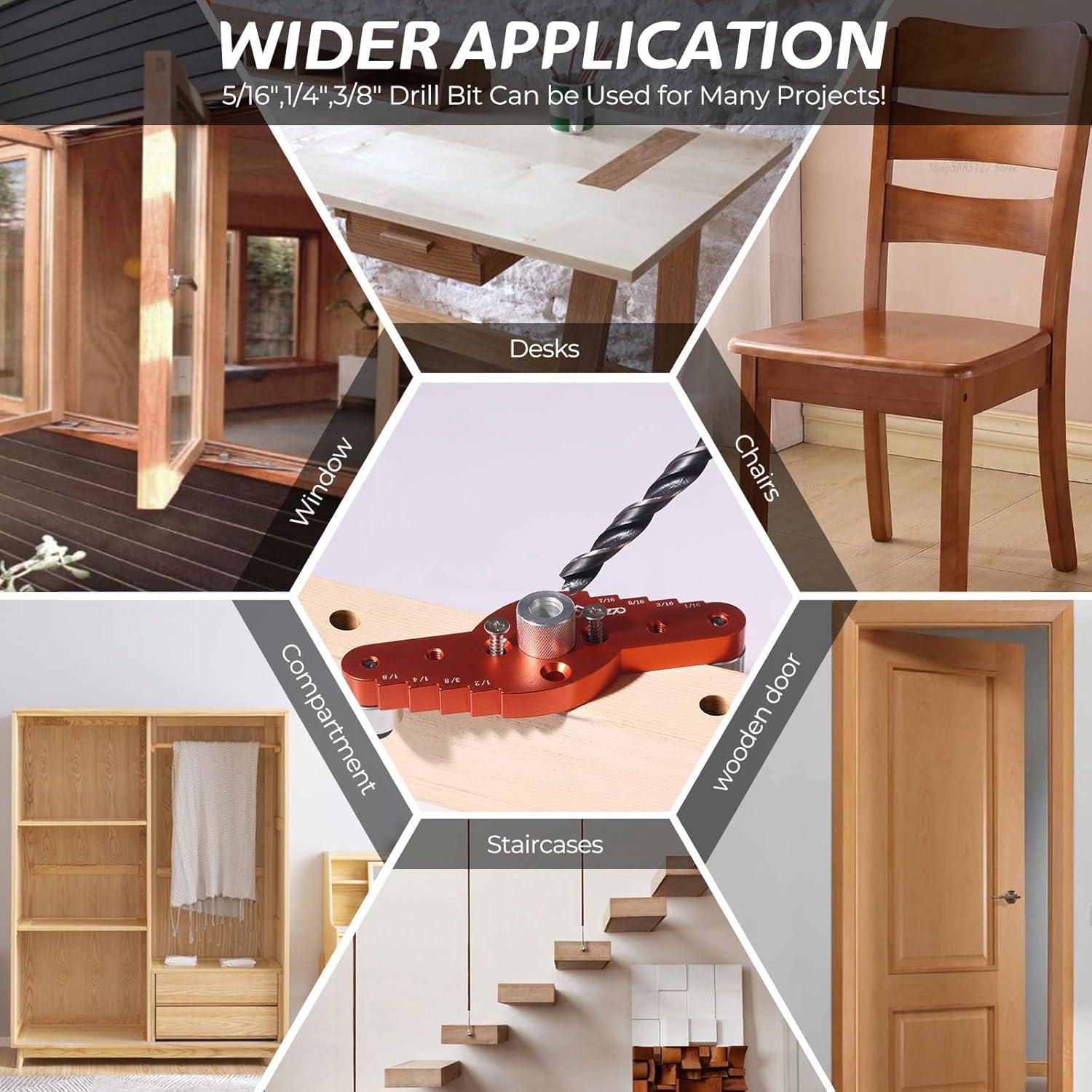 Kit Plantilla Espigas Swozzto con Brocas 6mm, 8mm, 10mm