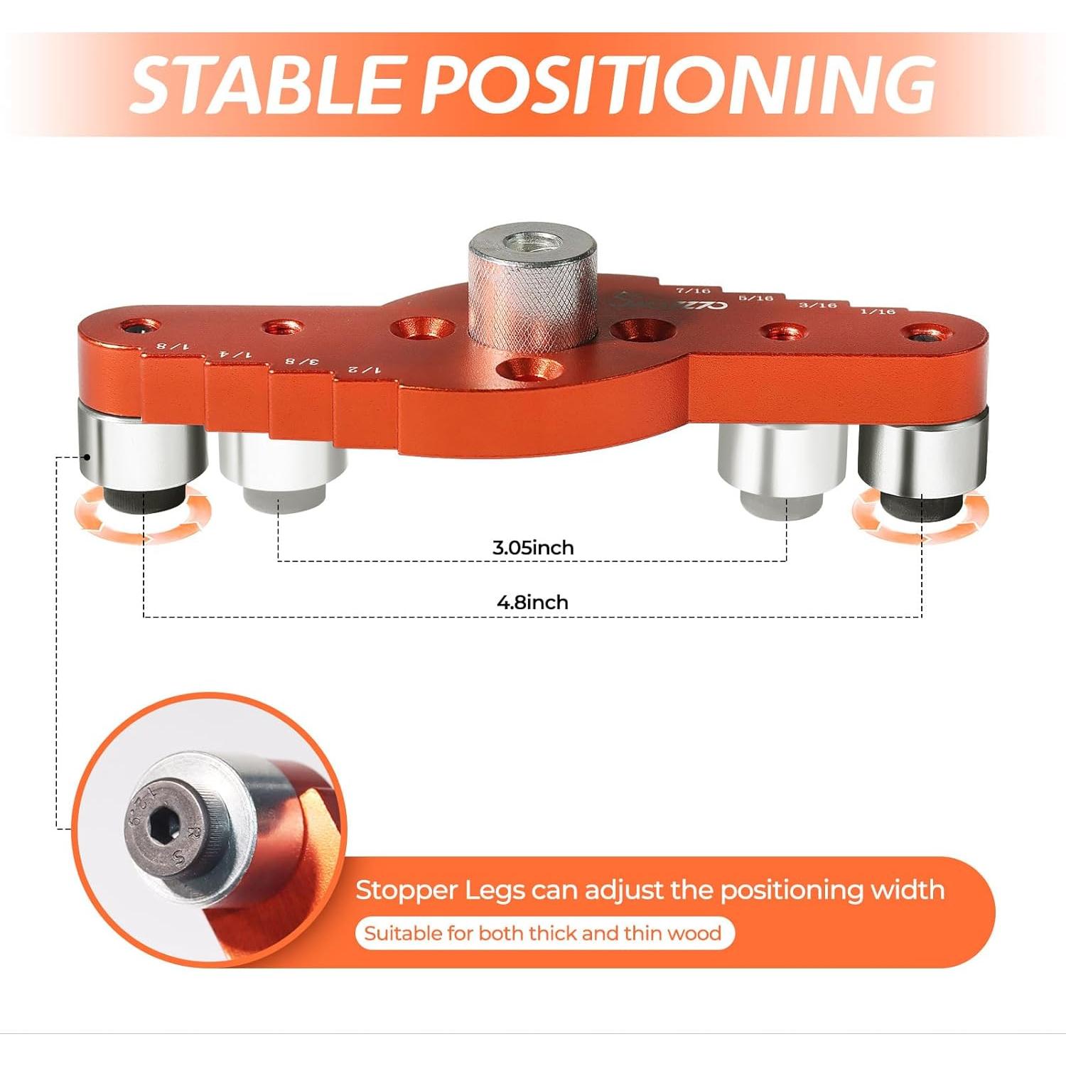 Kit Plantilla Espigas Swozzto con Brocas 6mm, 8mm, 10mm