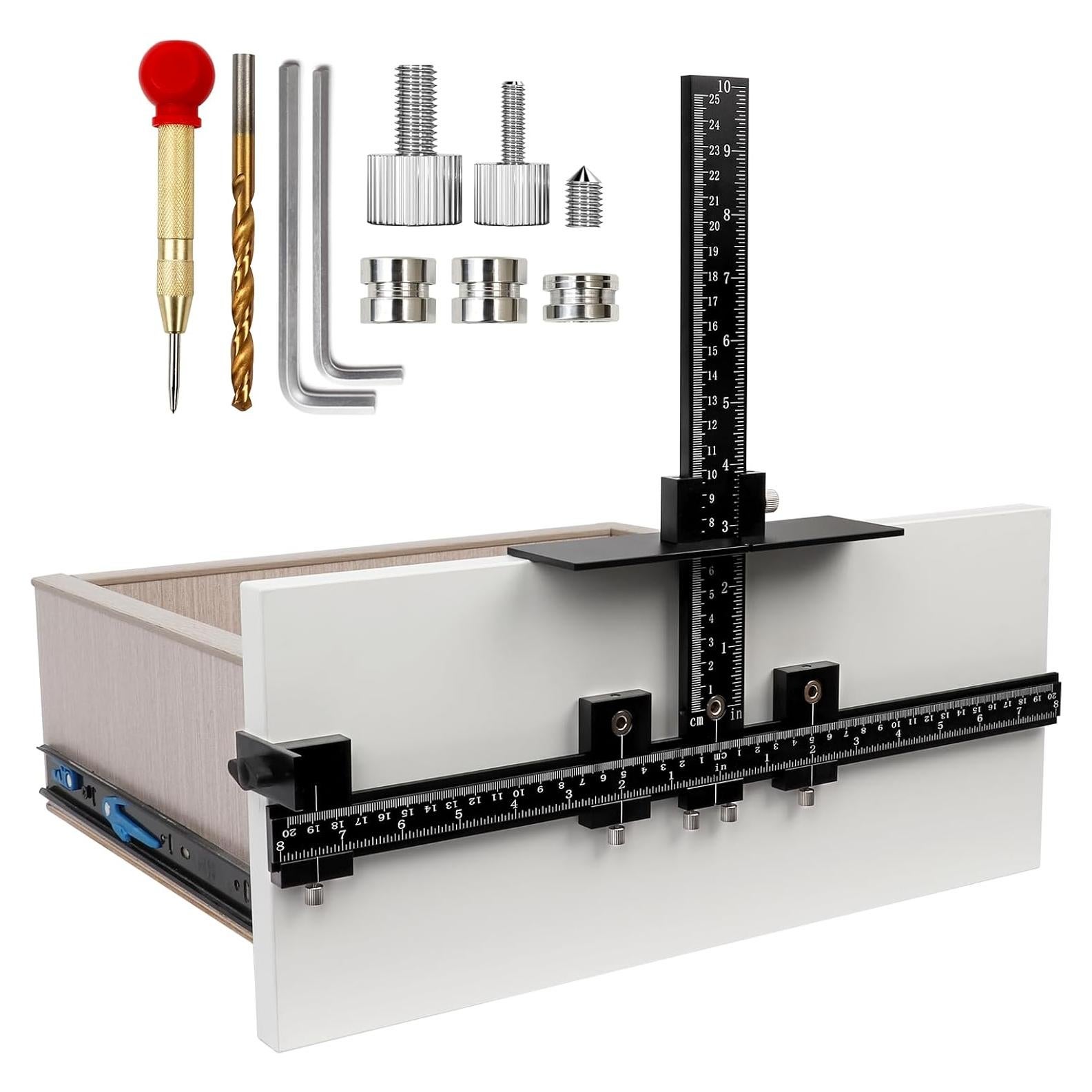 Plantilla de Perforación Ajustable GAINNEER para Gabinetes