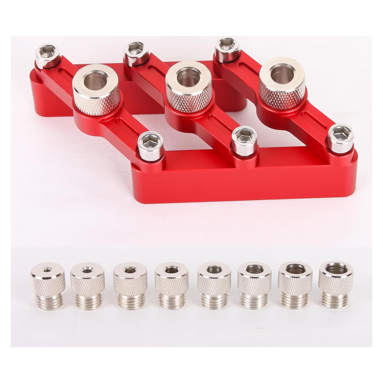 Kit de Plantilla de Dowel Autocentrante JSZYO - Aluminio, Ajustable