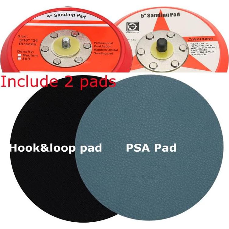 Lijadora Orbital Neumática Asabocai 5" Doble Acción Profesional