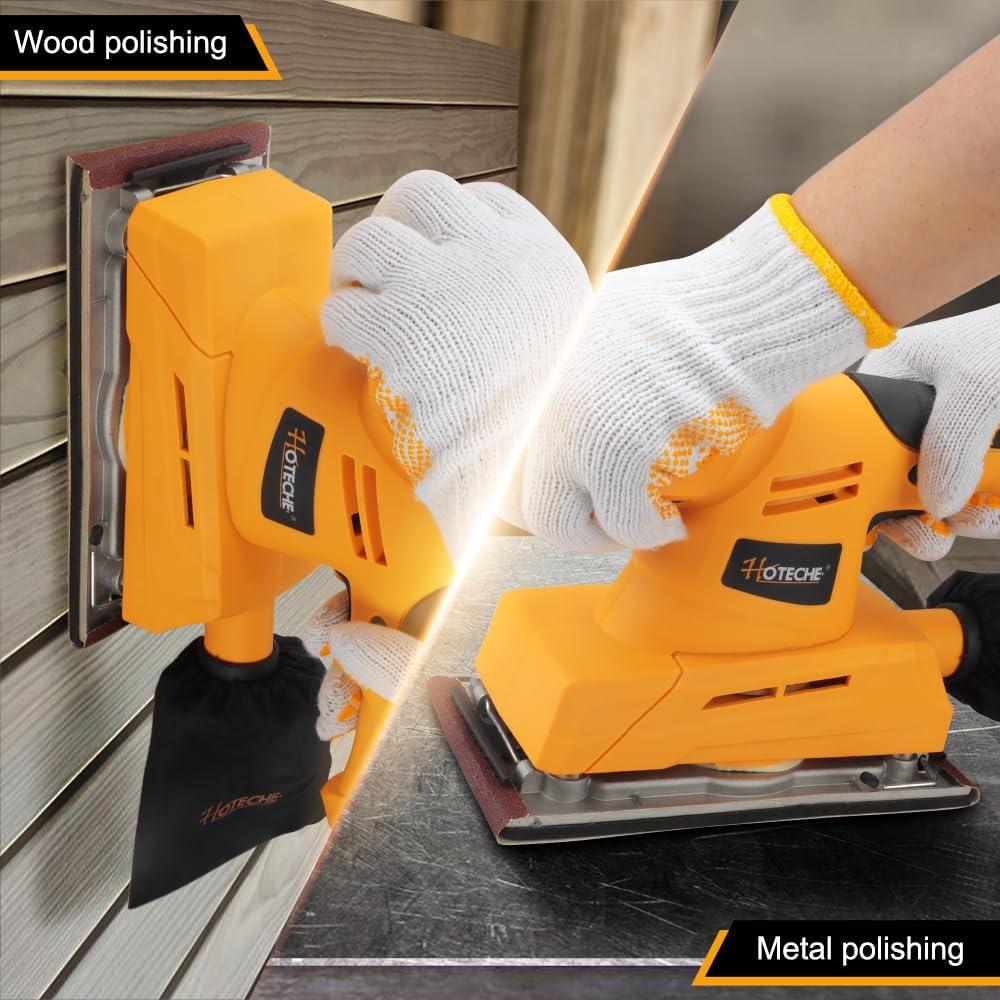 Lijadora Orbital Hoteche 3.17A 11.43x22.86cm Velocidad Variable