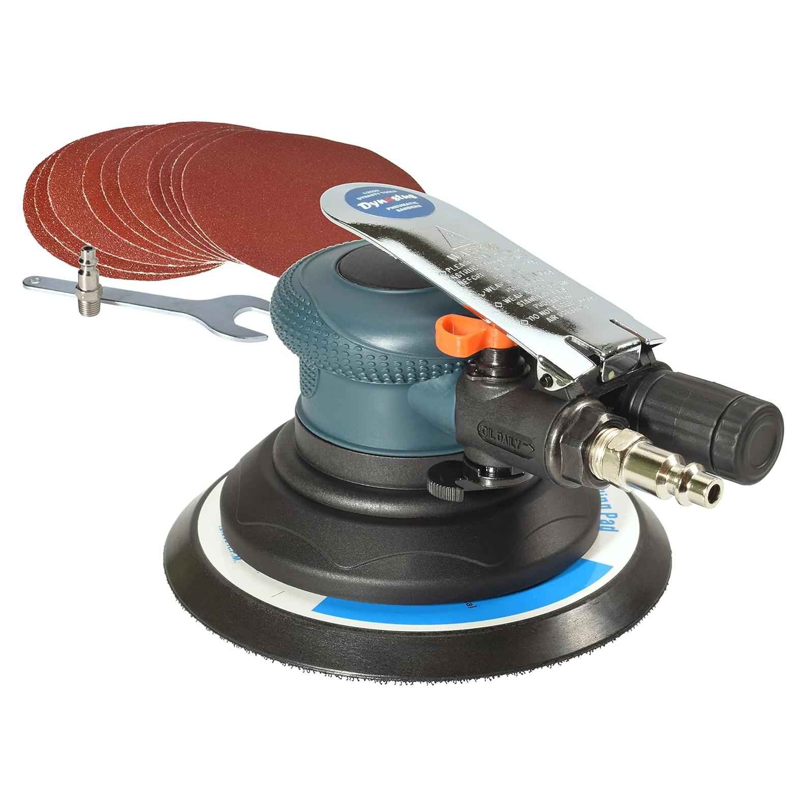 Lijadora de Palma Neumática Dynastus 6" con Discos de Lijado