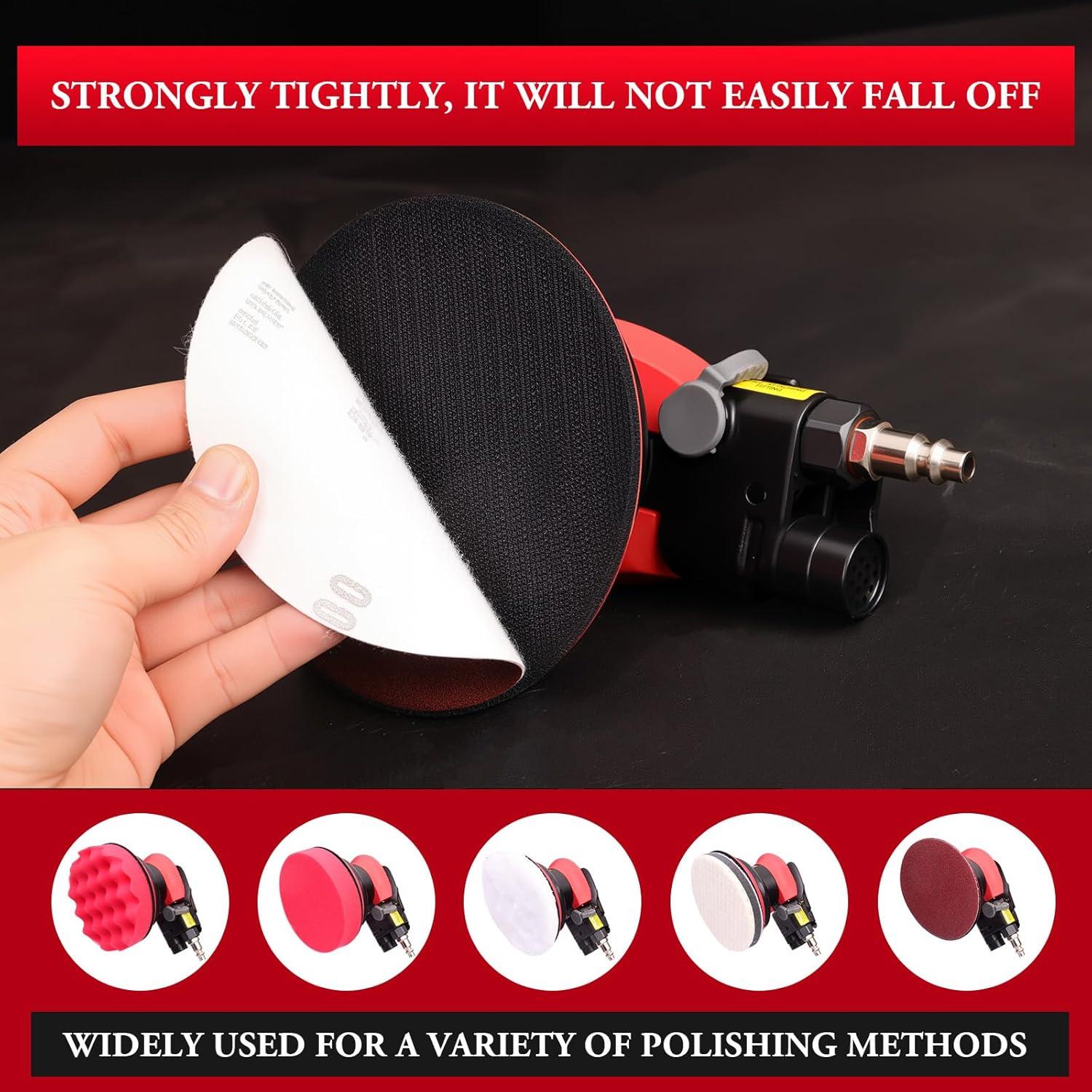 Lijadora Neumática Orbital RYCUBRE 5" con Accesorios