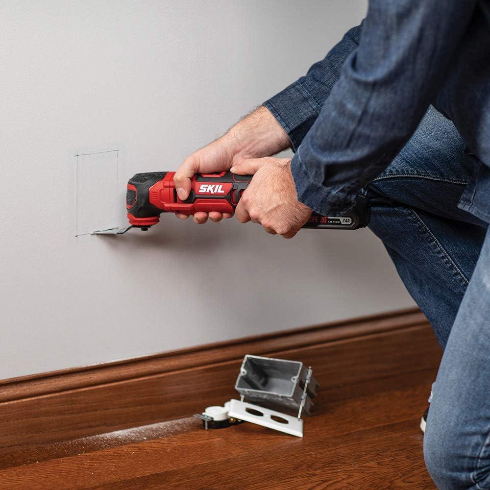 Herramienta Oscilante SKIL 20V con Batería y 32 Accesorios