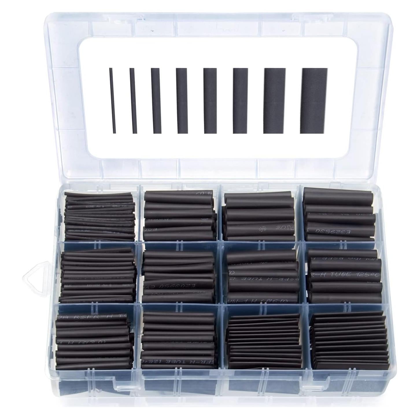 Kit de Tubos Termocontraíbles MILAPEAK 650 PCS 8 Tamaños