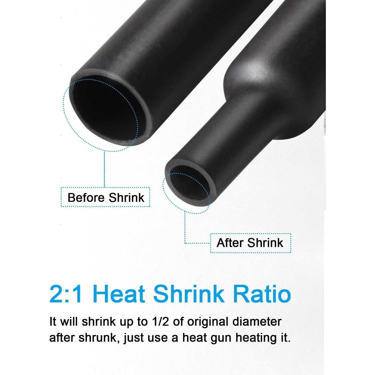 Kit de Tubos Termocontraíbles MILAPEAK 650 PCS 8 Tamaños