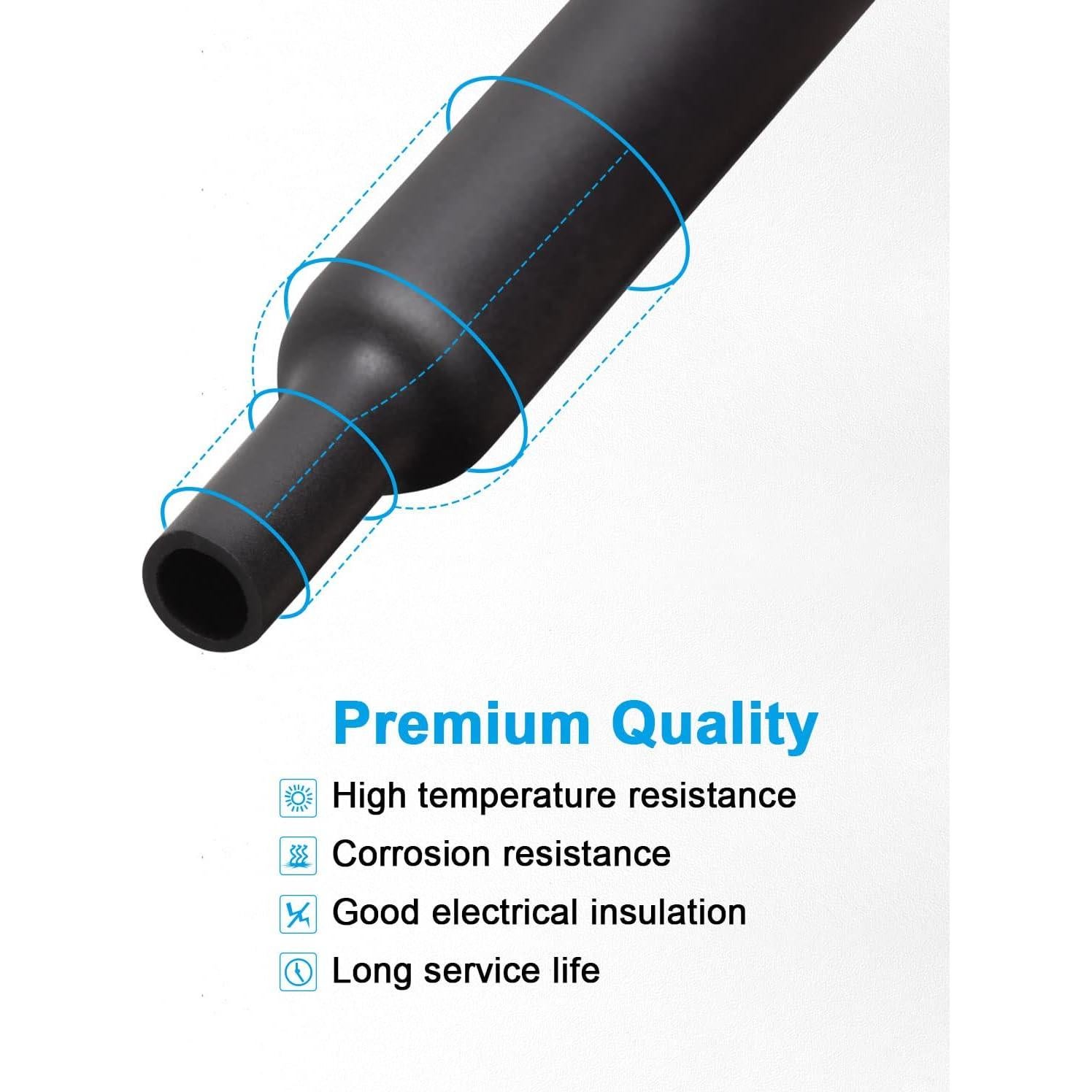 Kit de Tubos Termocontraíbles MILAPEAK 650 PCS 8 Tamaños