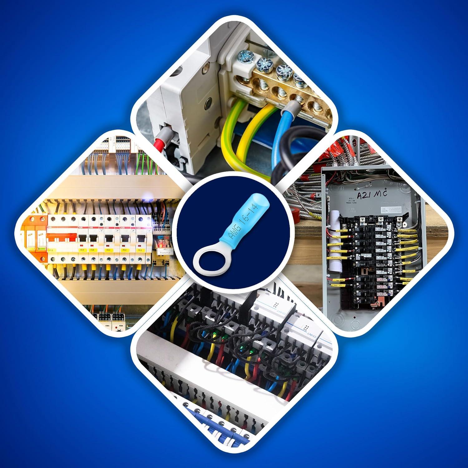 Kit de Conectores de Anillo Termocontraíble 300 Piezas New Age