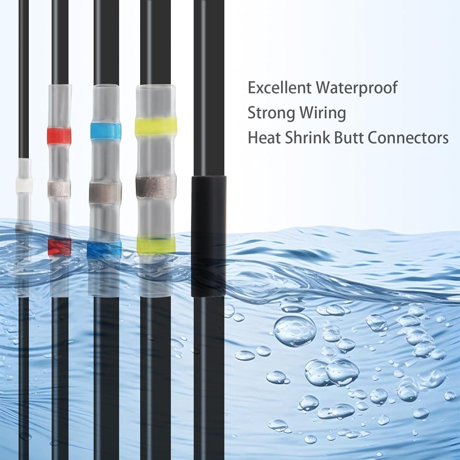 Kit de Conectores Termoretráctiles 102 Piezas SMGDA A Prueba de Agua