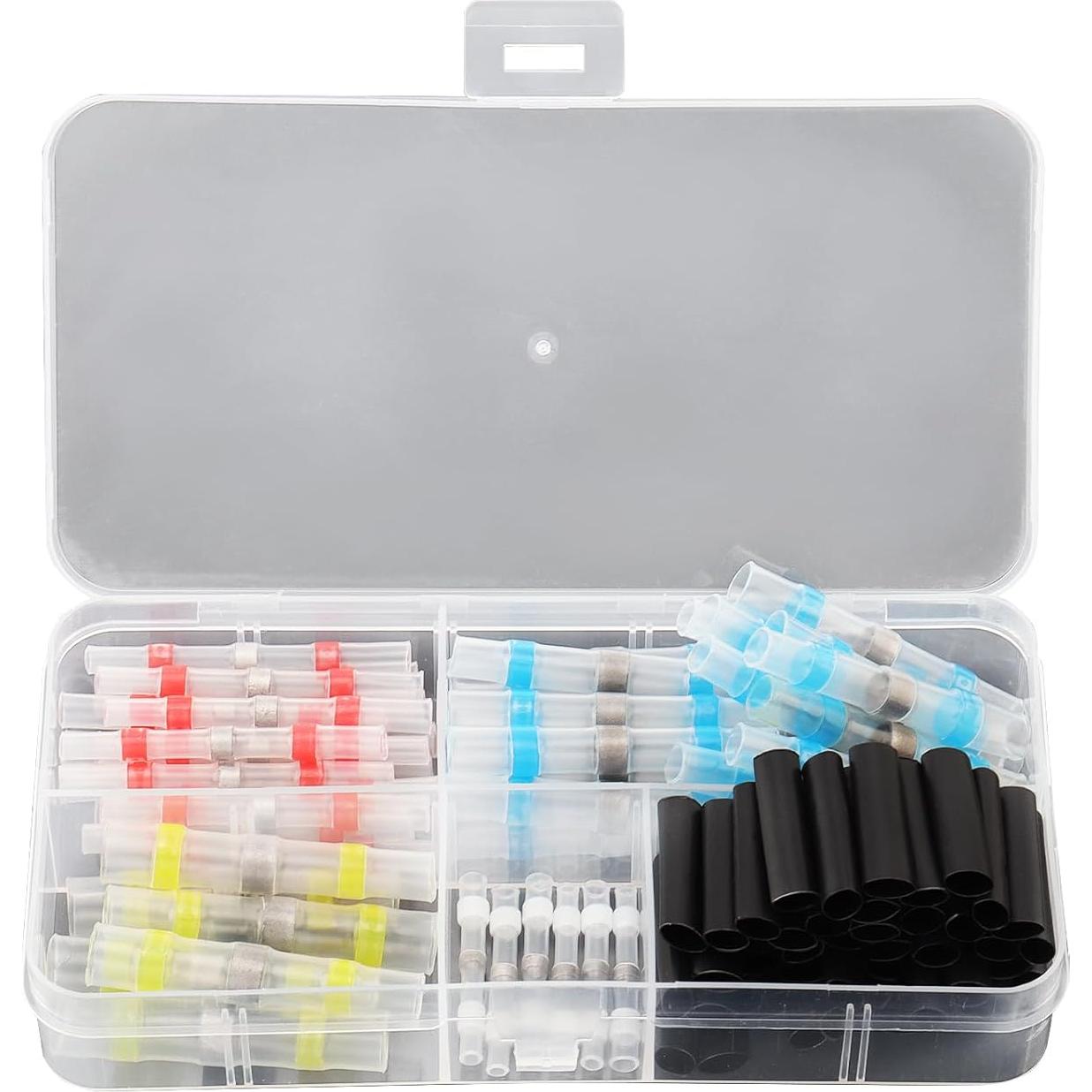 Kit de Conectores Termoretráctiles 102 Piezas SMGDA A Prueba de Agua