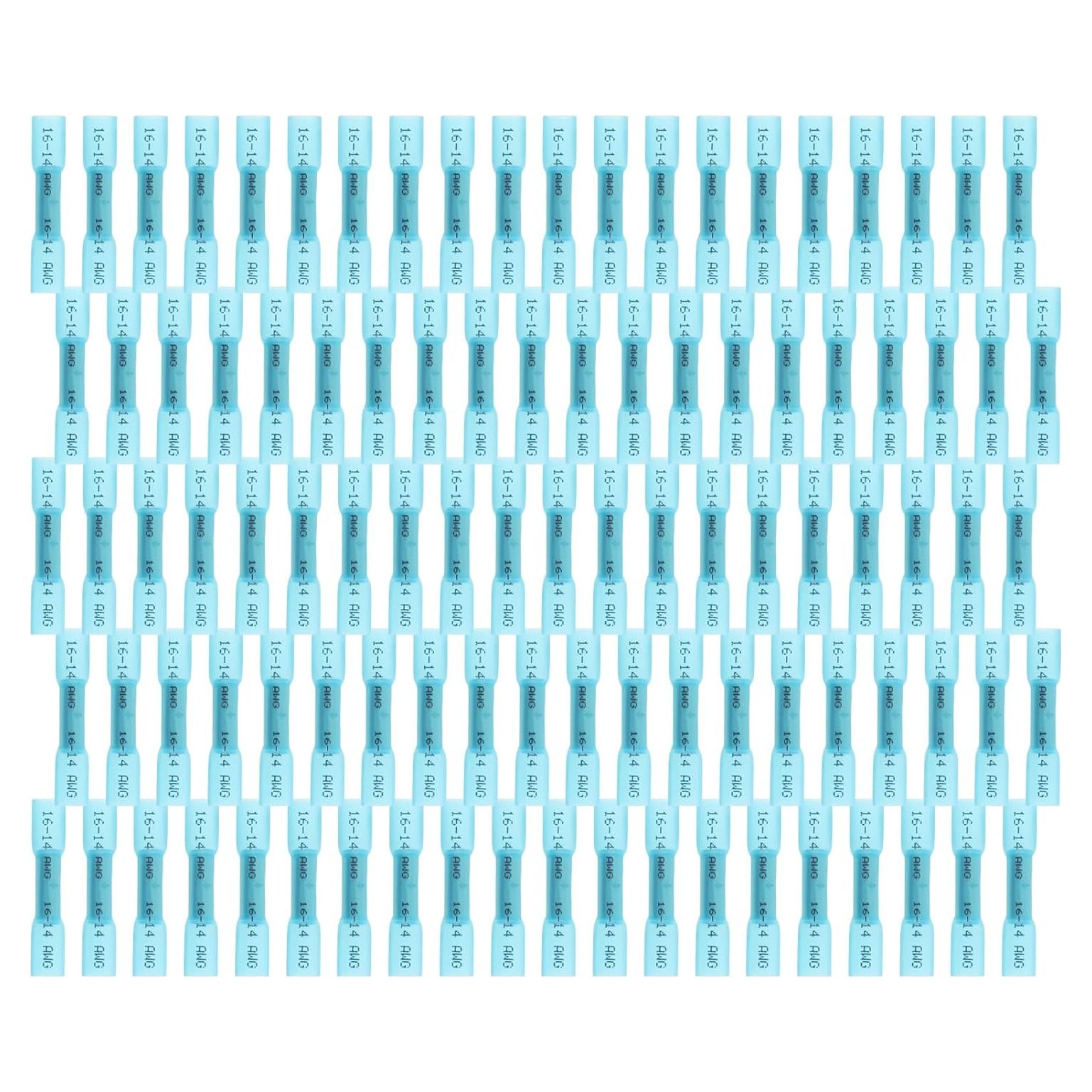Conectores de compresión de calor retráctil Smgda 16-14 AWG 100 Piezas