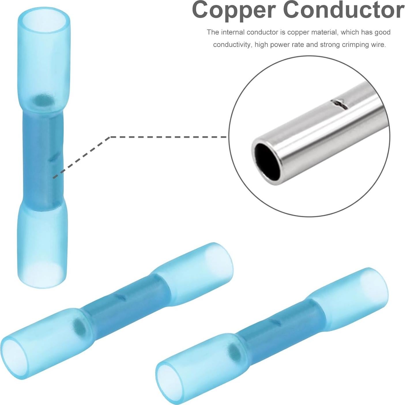 Conectores de compresión de calor retráctil Smgda 16-14 AWG 100 Piezas