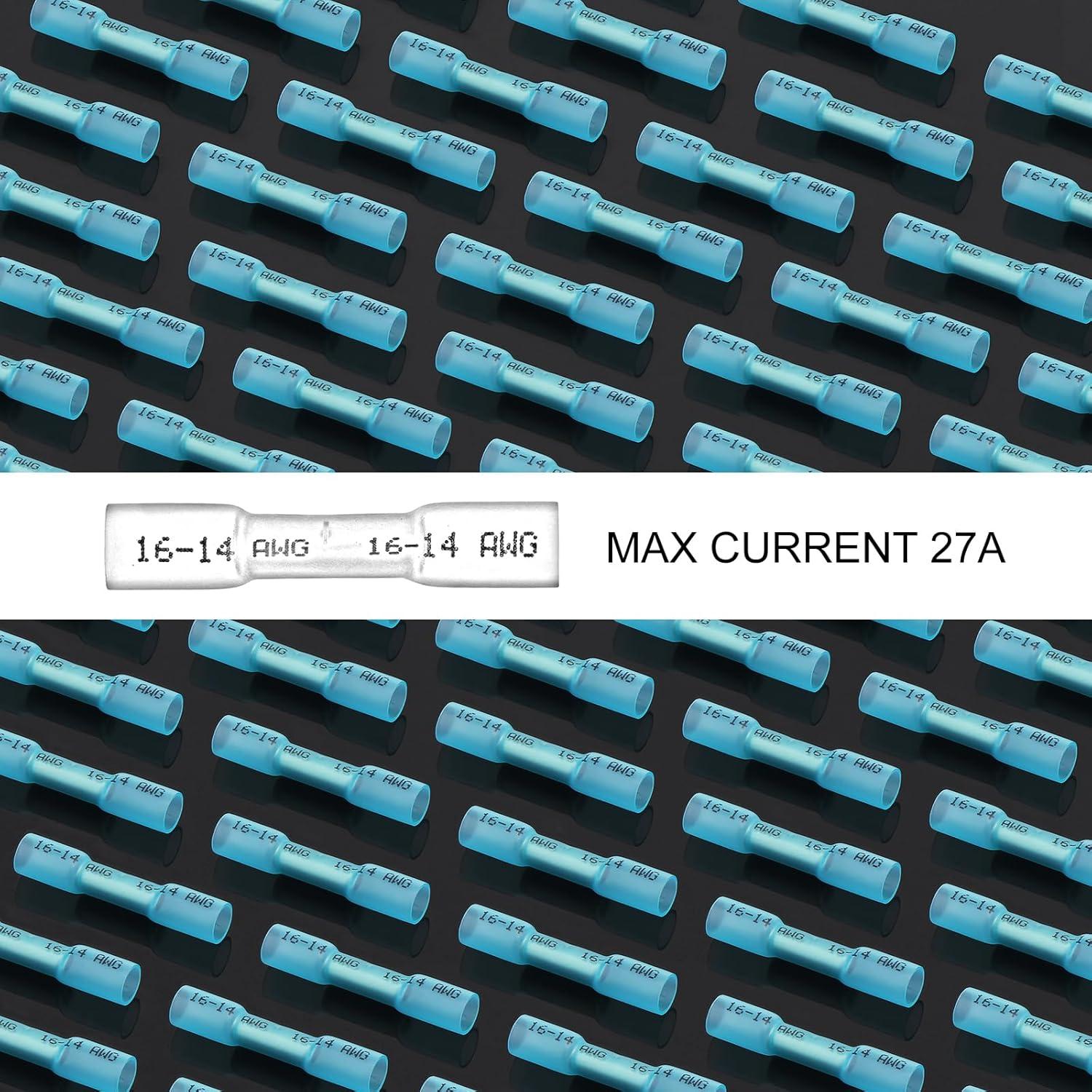 Conectores de compresión de calor retráctil Smgda 16-14 AWG 100 Piezas